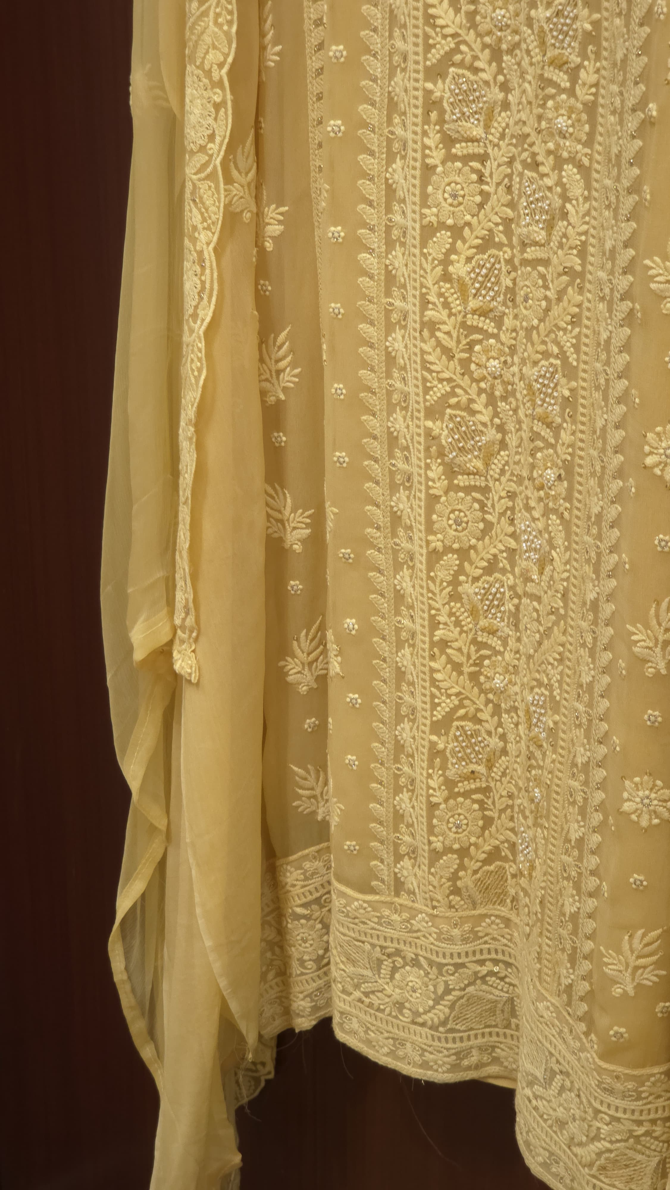 Georgette Lucknowi Pearl Suit 2.O