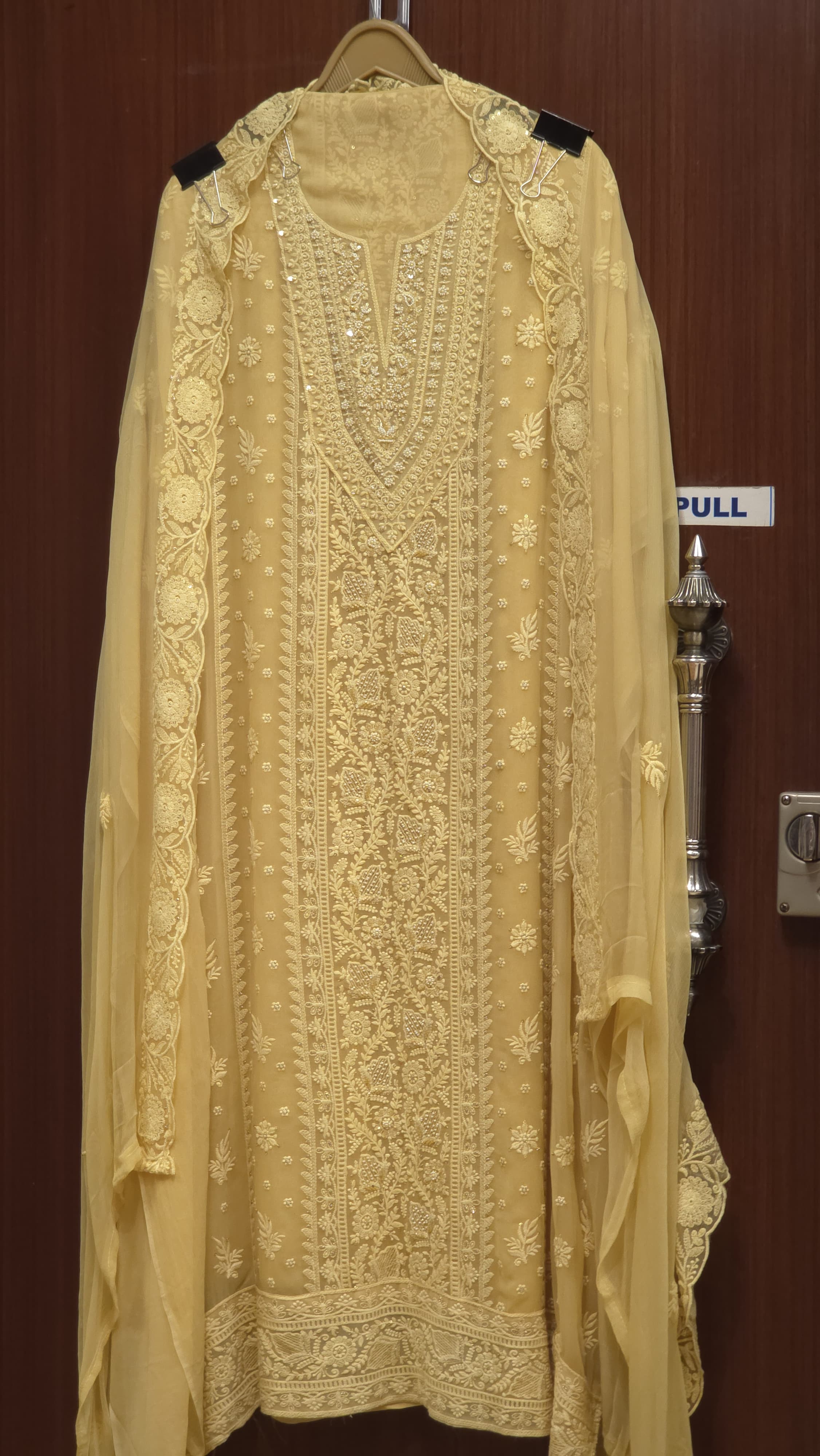 Georgette Lucknowi Pearl Suit 2.O