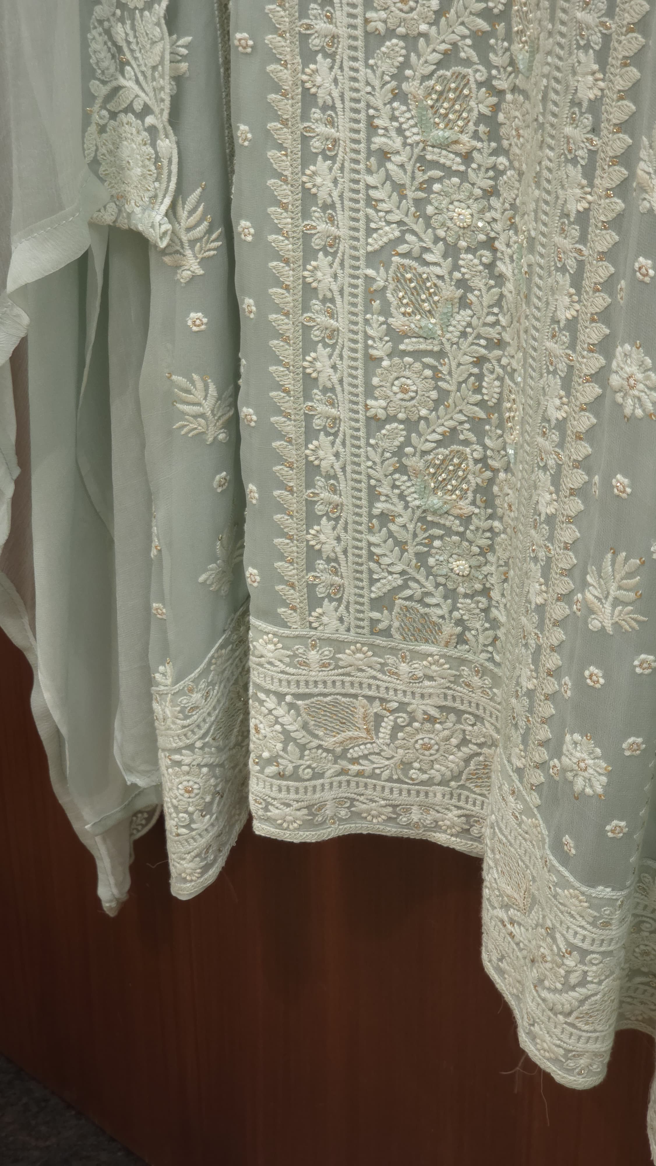 Georgette Lucknowi Pearl Suit 2.O