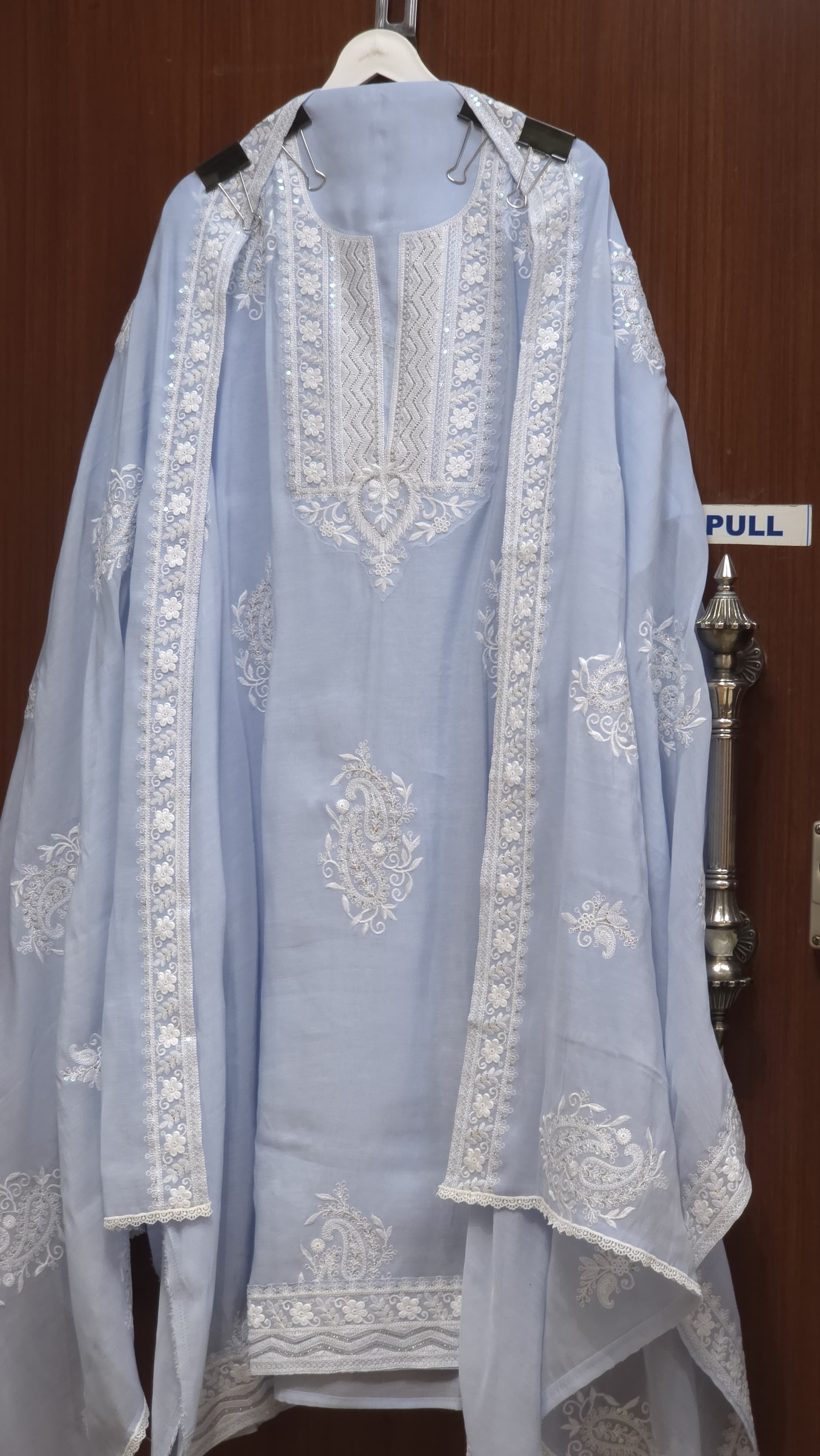 Lucknowi Mul Chanderi Suit 1.O