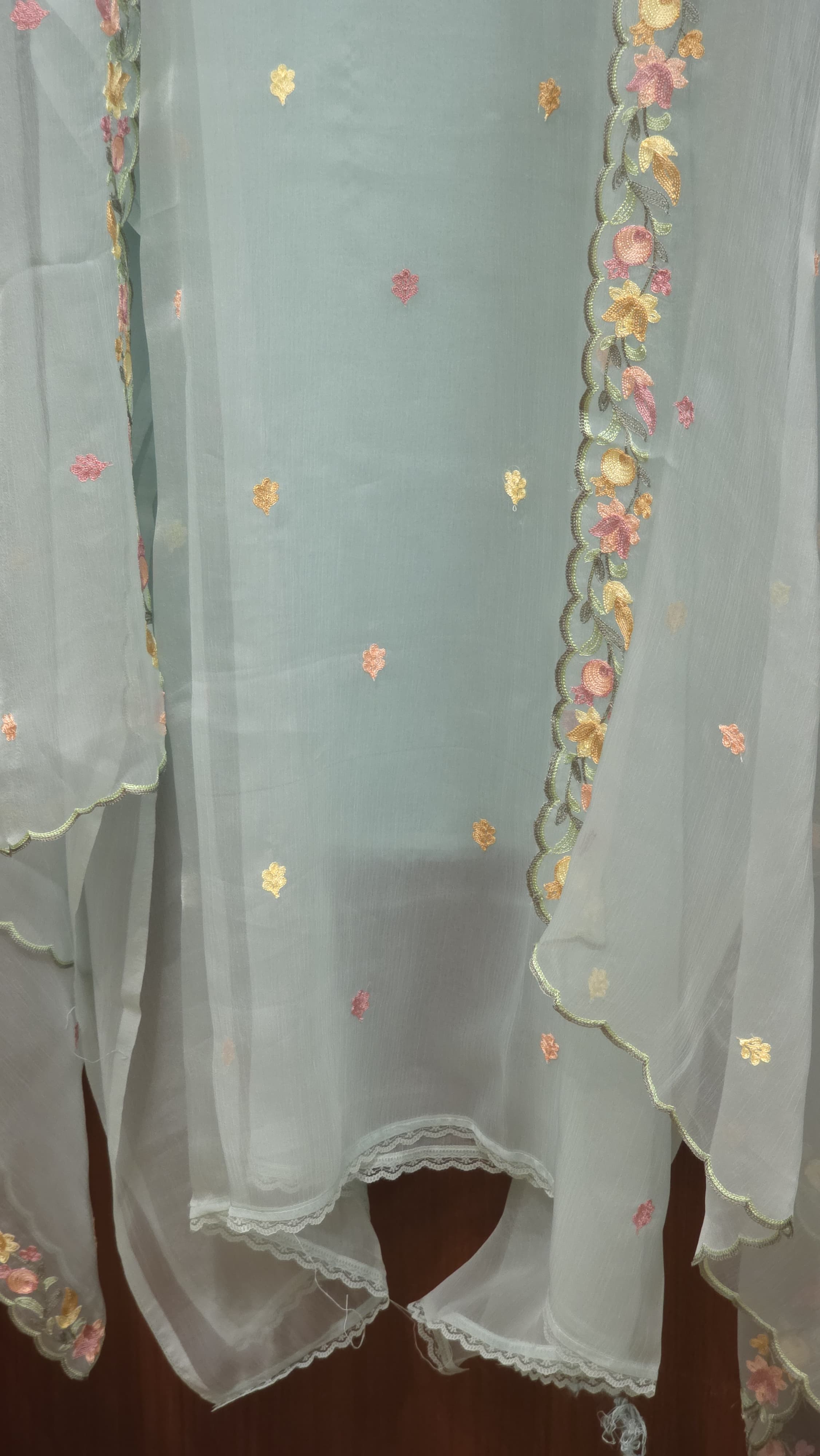 Crinkled Pure Chiffon Suit 3.O