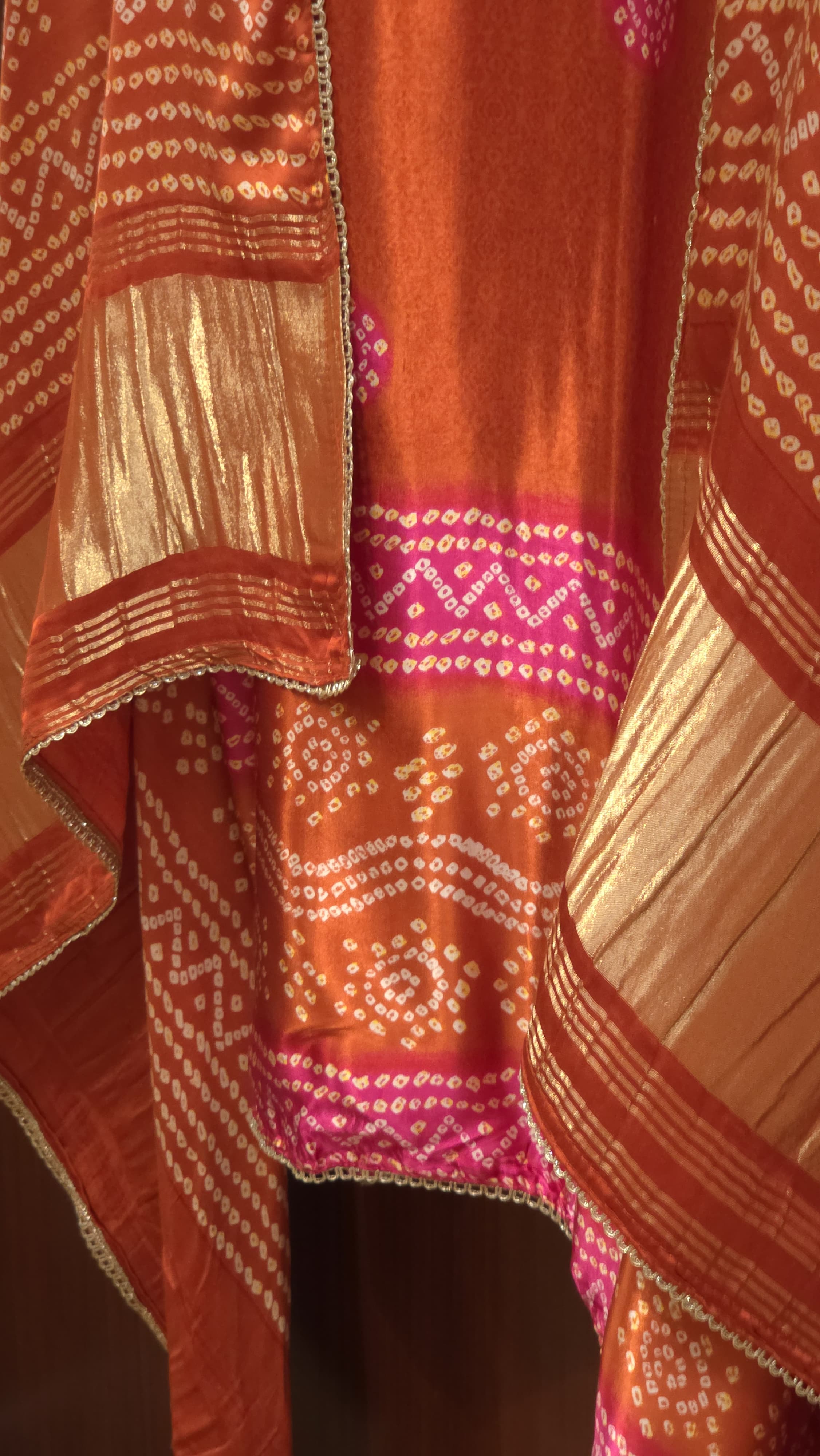 Gajji Silk 13.O with Golden Weave Border