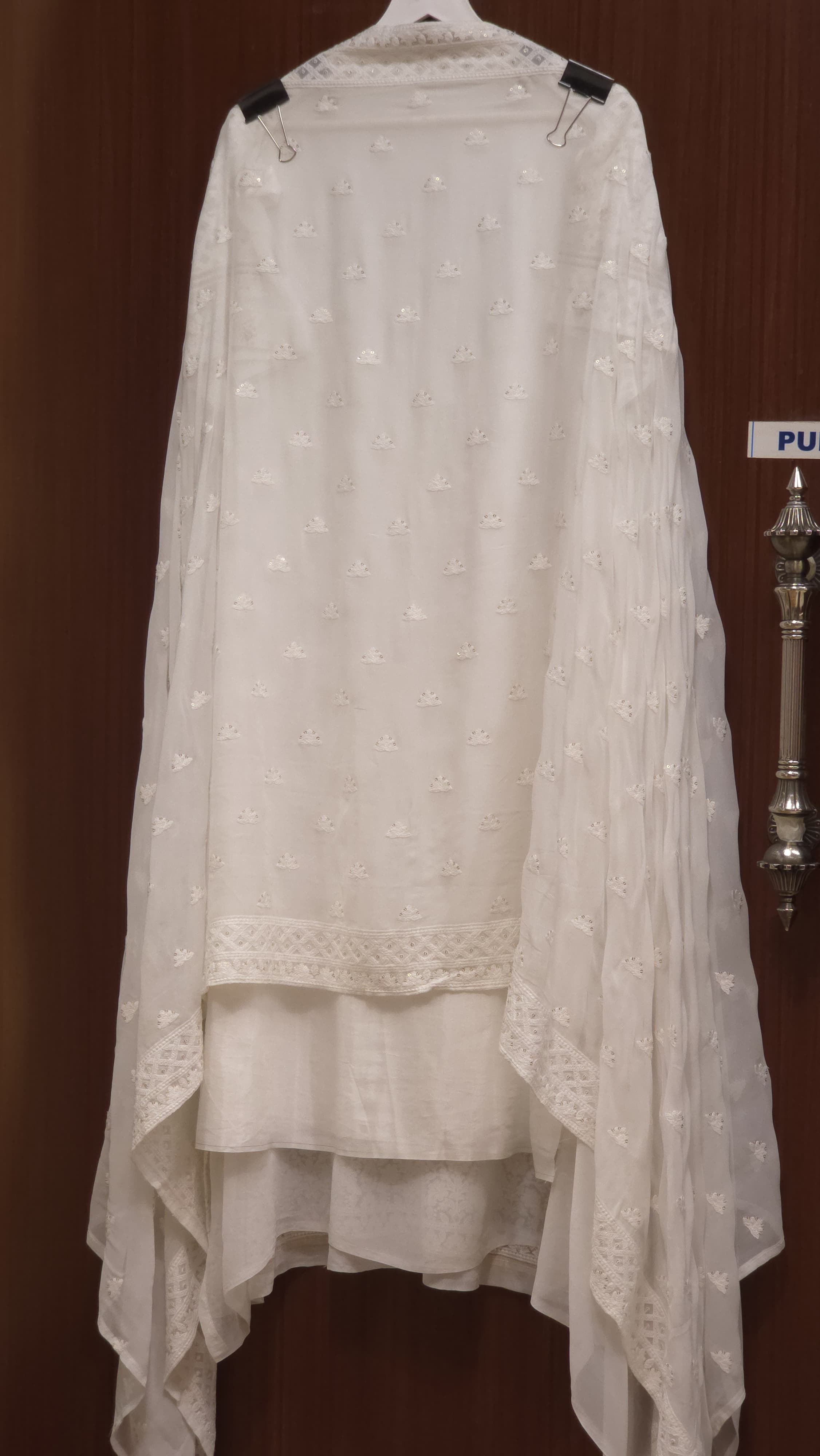 Dyeable Georgette Lucknowi Suit's