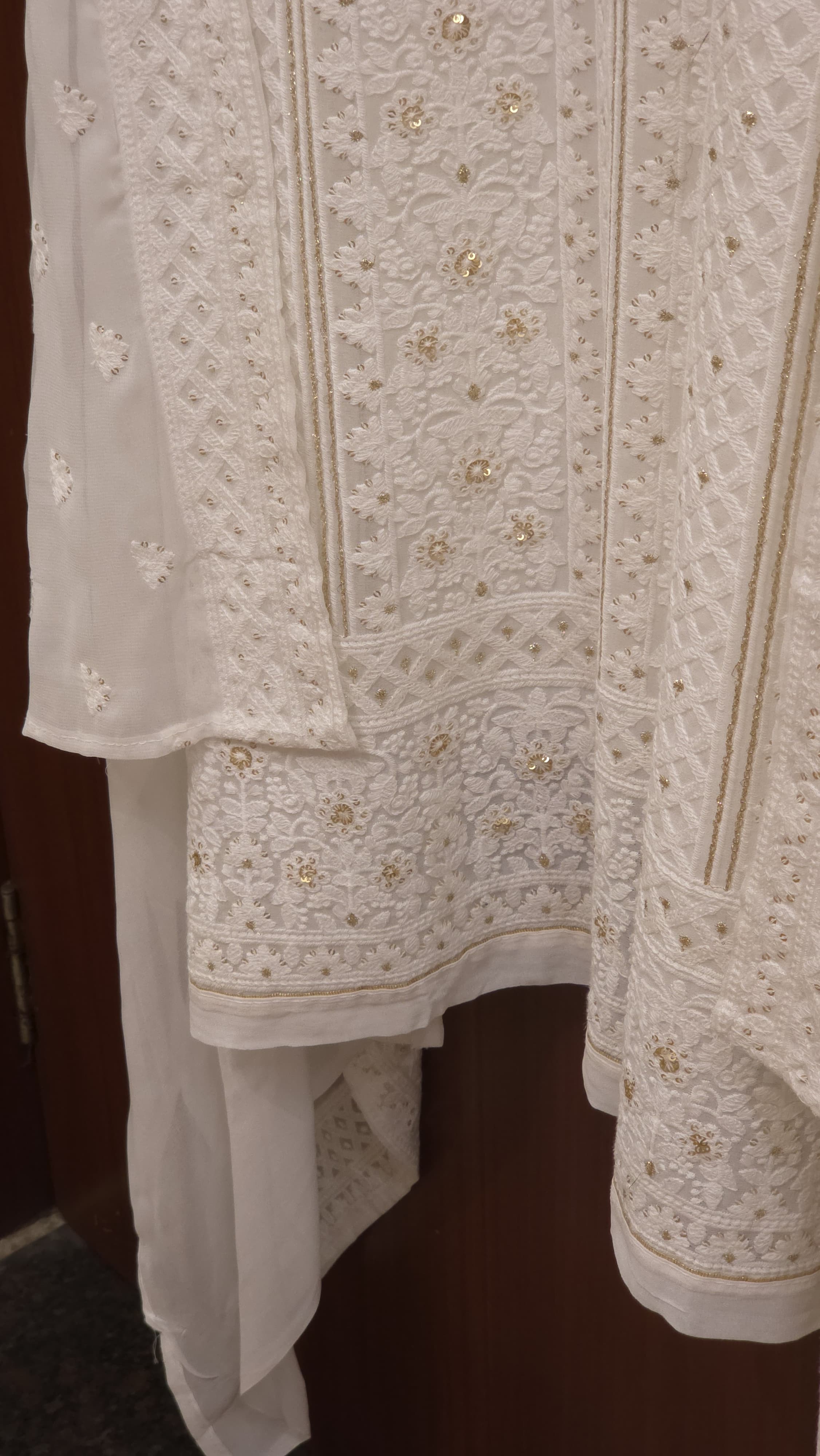 Dyeable Georgette Lucknowi Suit's