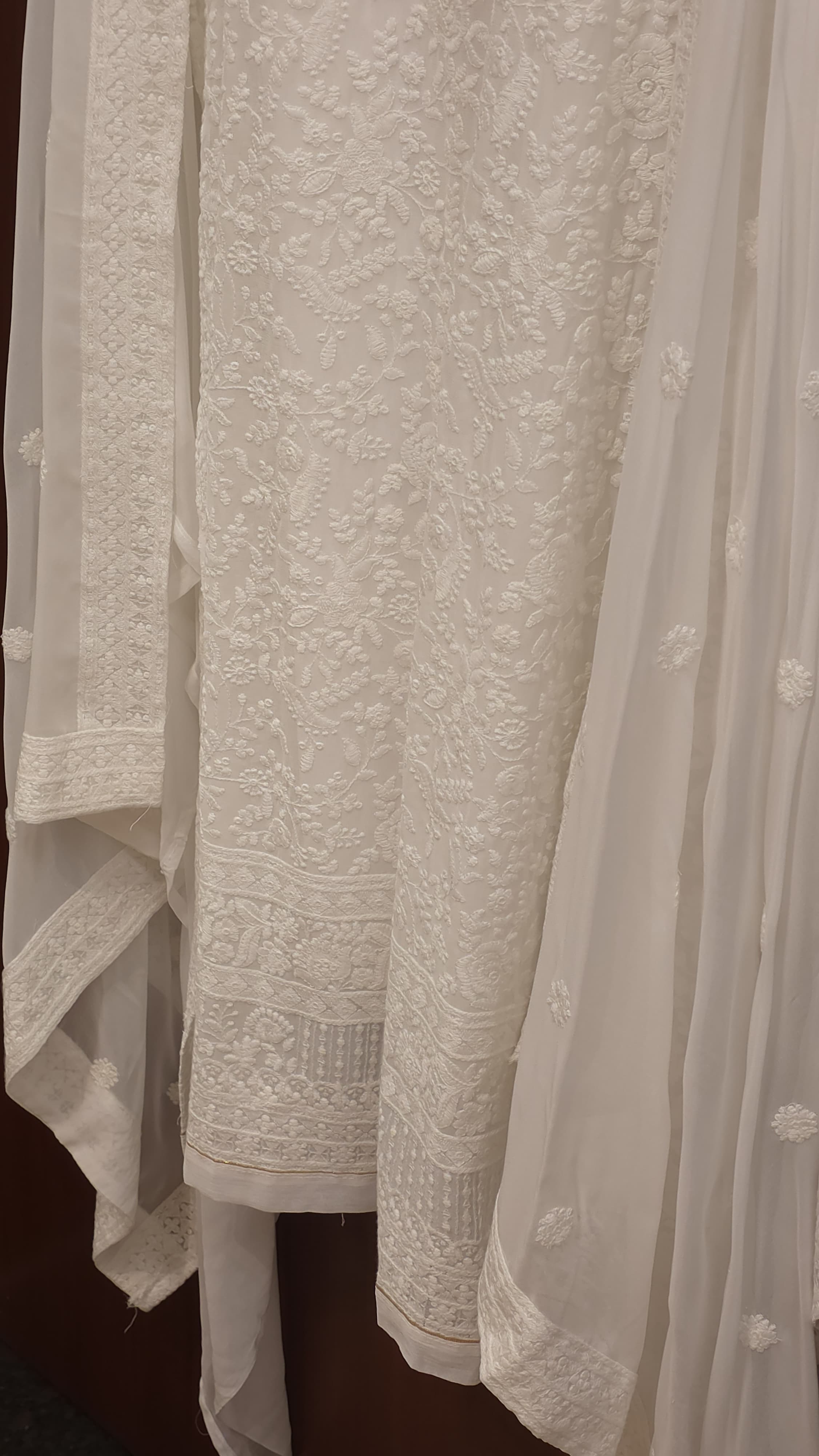 Dyeable Georgette Lucknowi Suit's