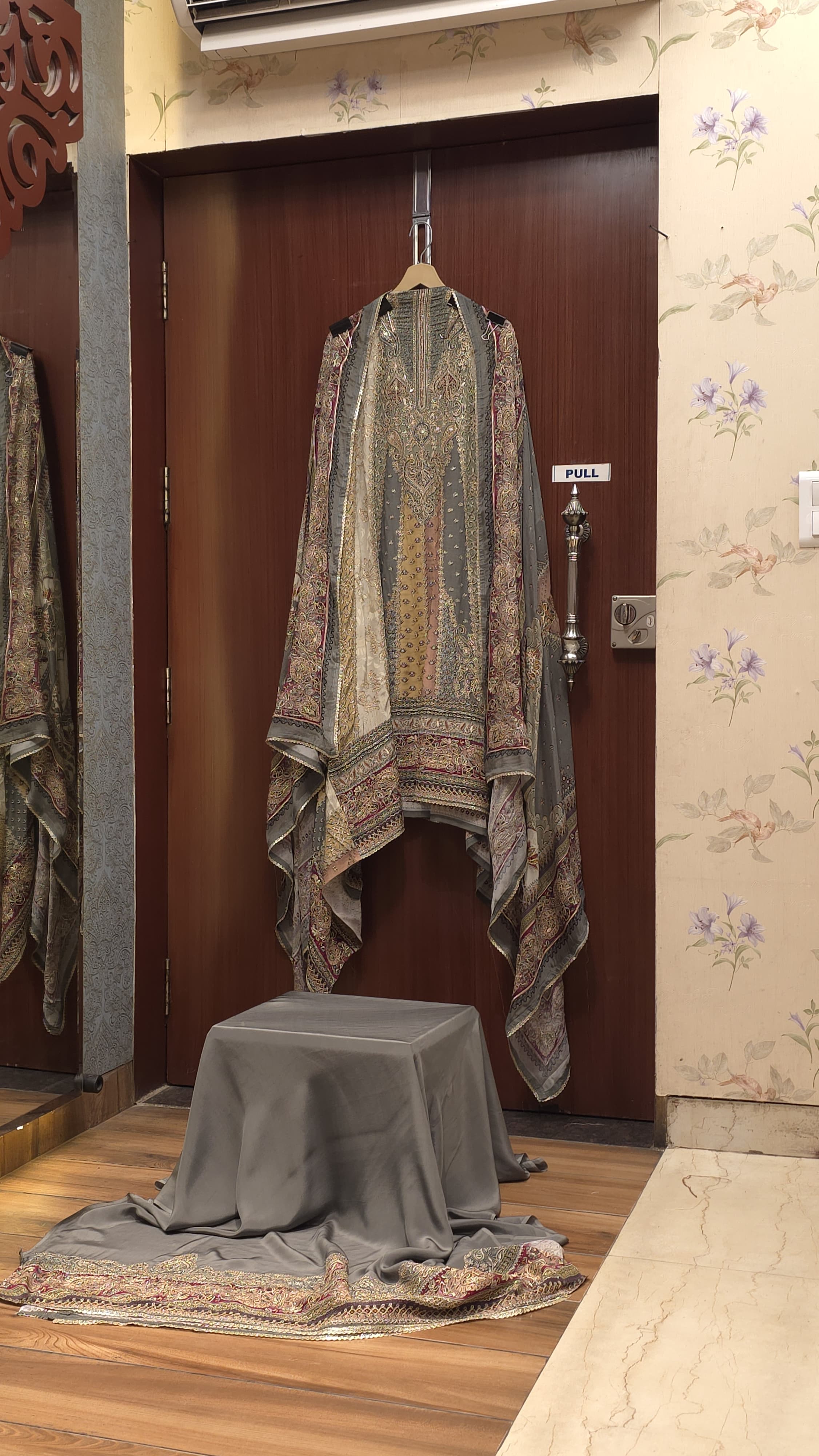 Anarkali Look Pure Crepe A-Line Suit 9.0