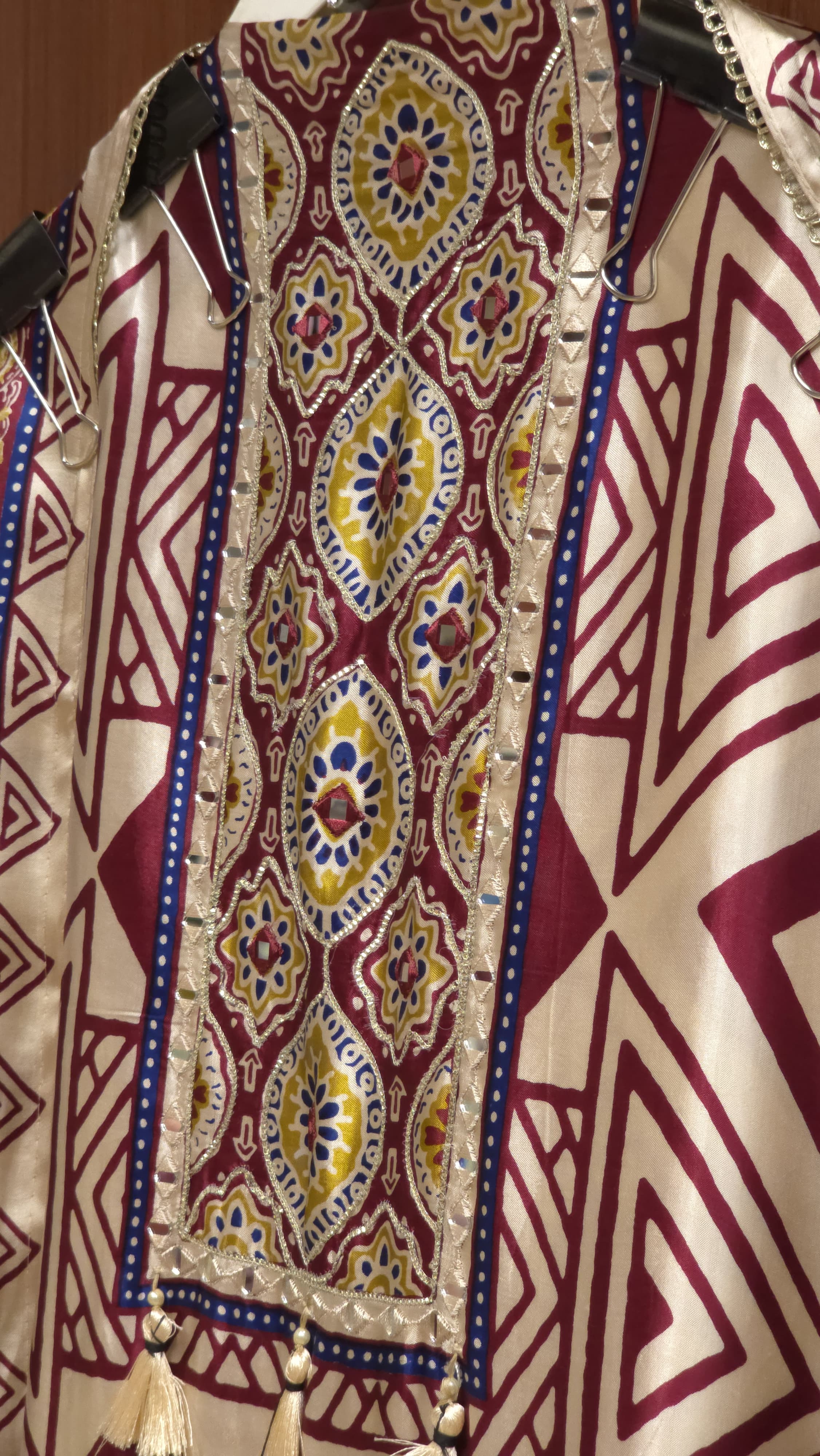 Gajji Silk 14.O with Geometric & Ajrakh Prints