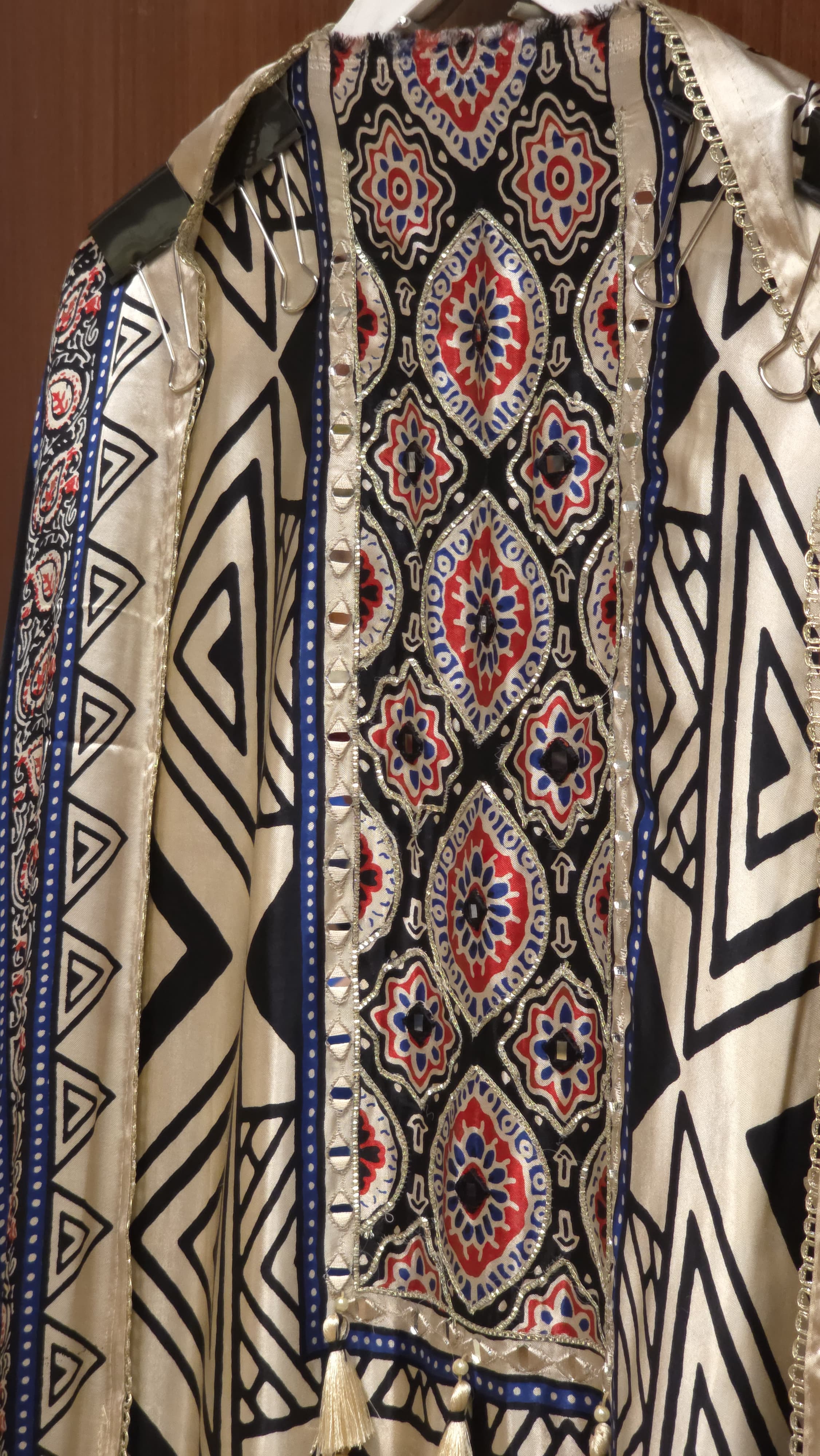Gajji Silk 14.O with Geometric & Ajrakh Prints