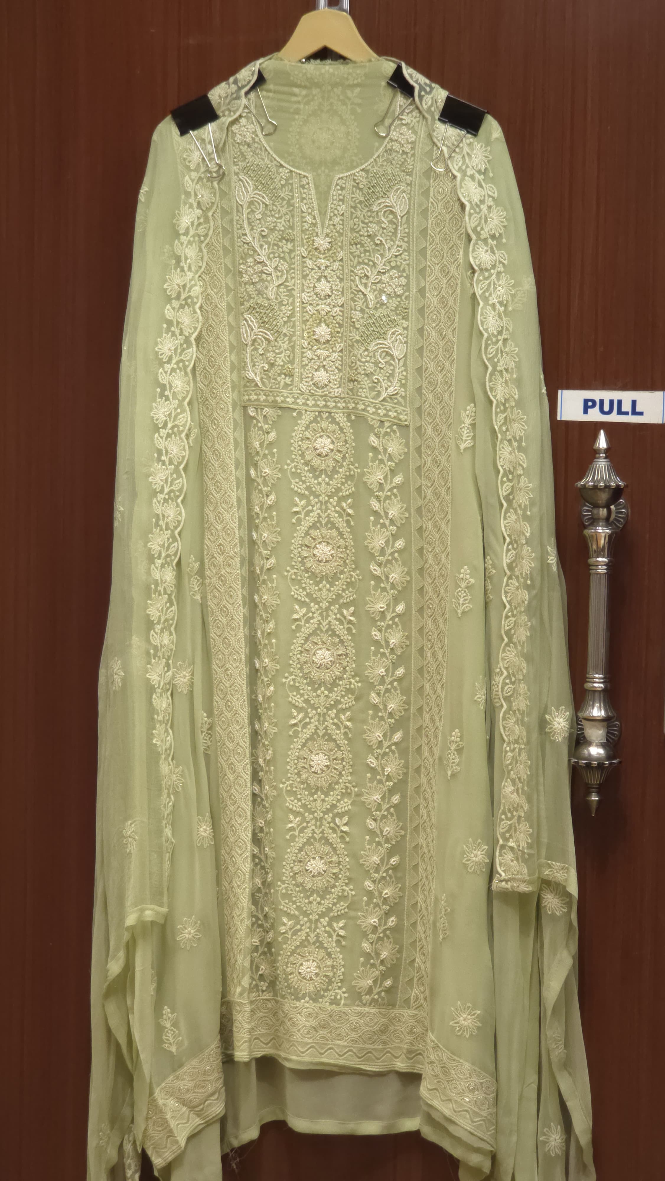 Georgette Lucknowi Pearl Suit 3.O