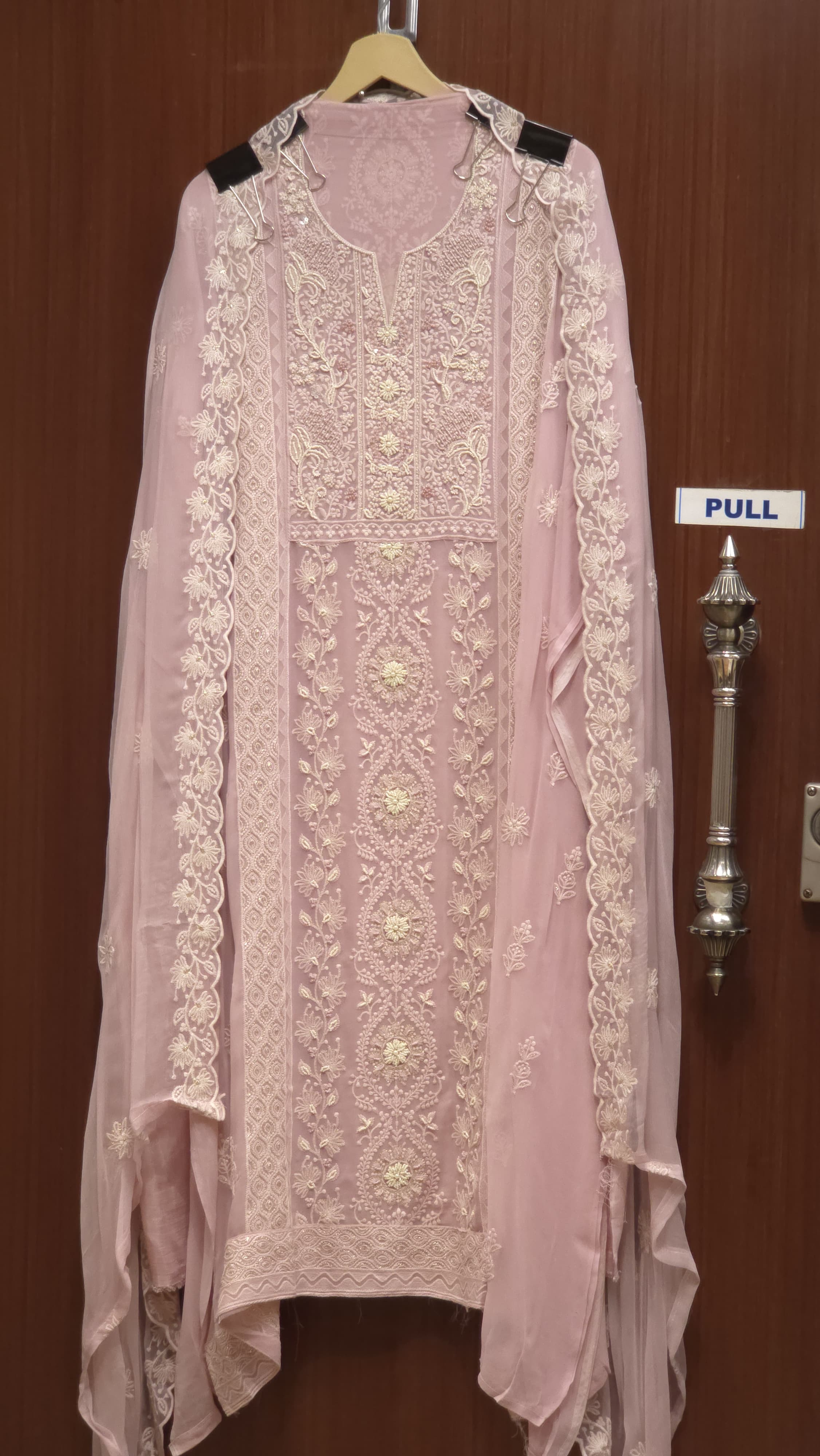 Georgette Lucknowi Pearl Suit 3.O