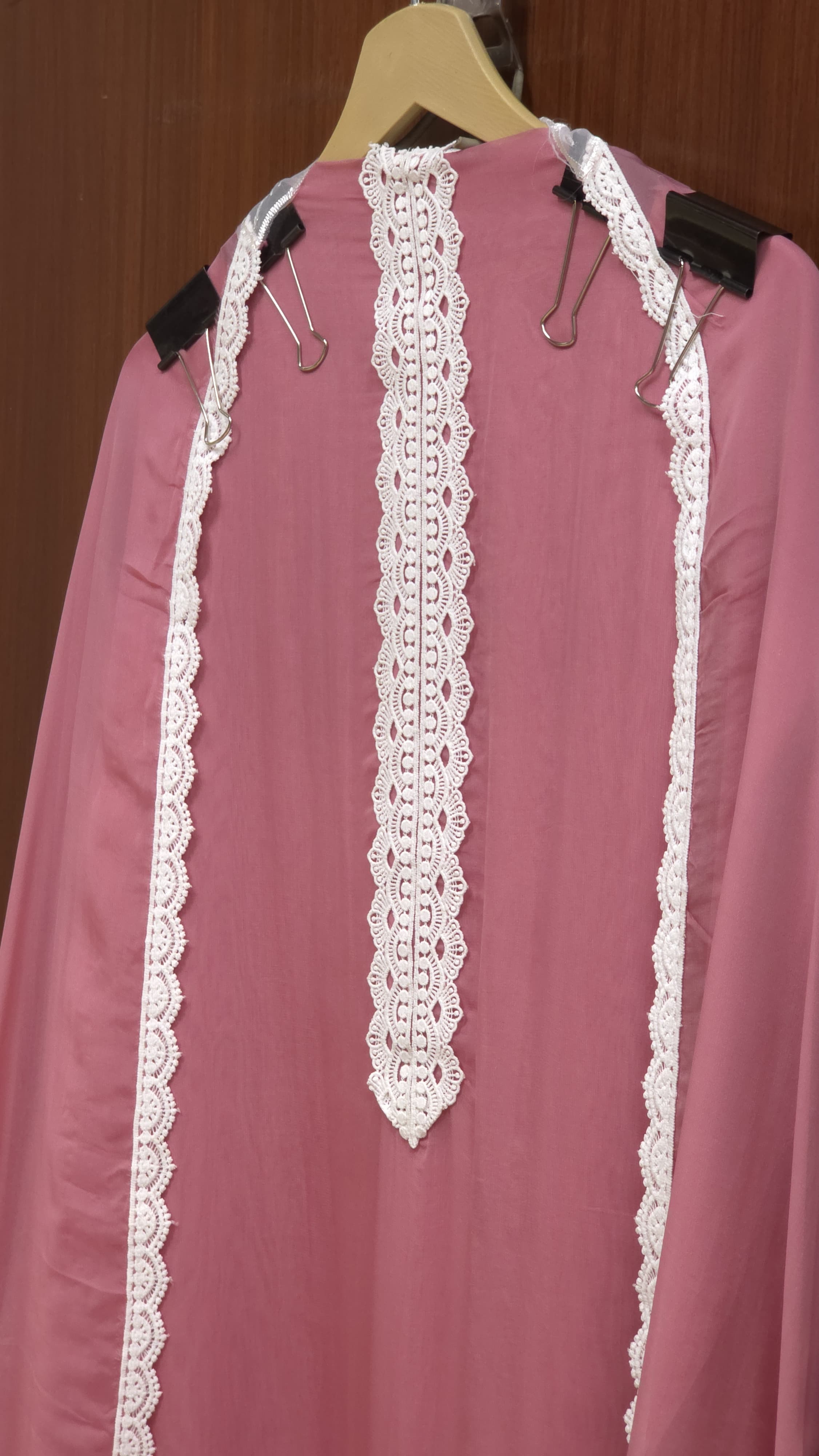 Applique & Crochet Organza Suit