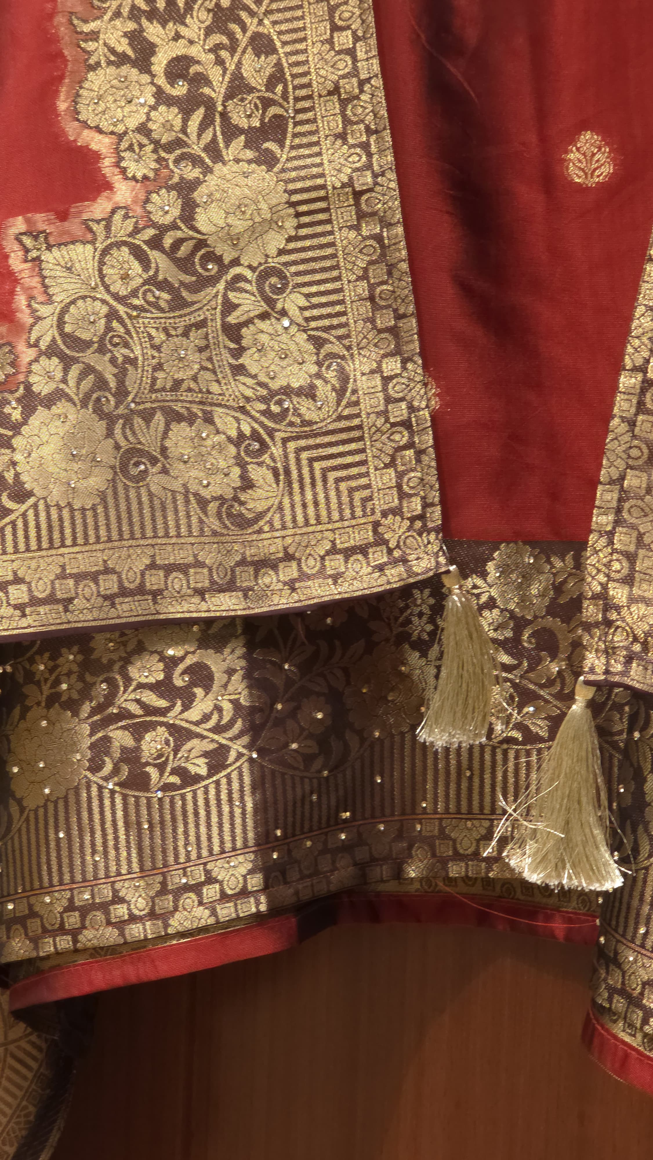 Ruby Kanjivaram Silk Suit
