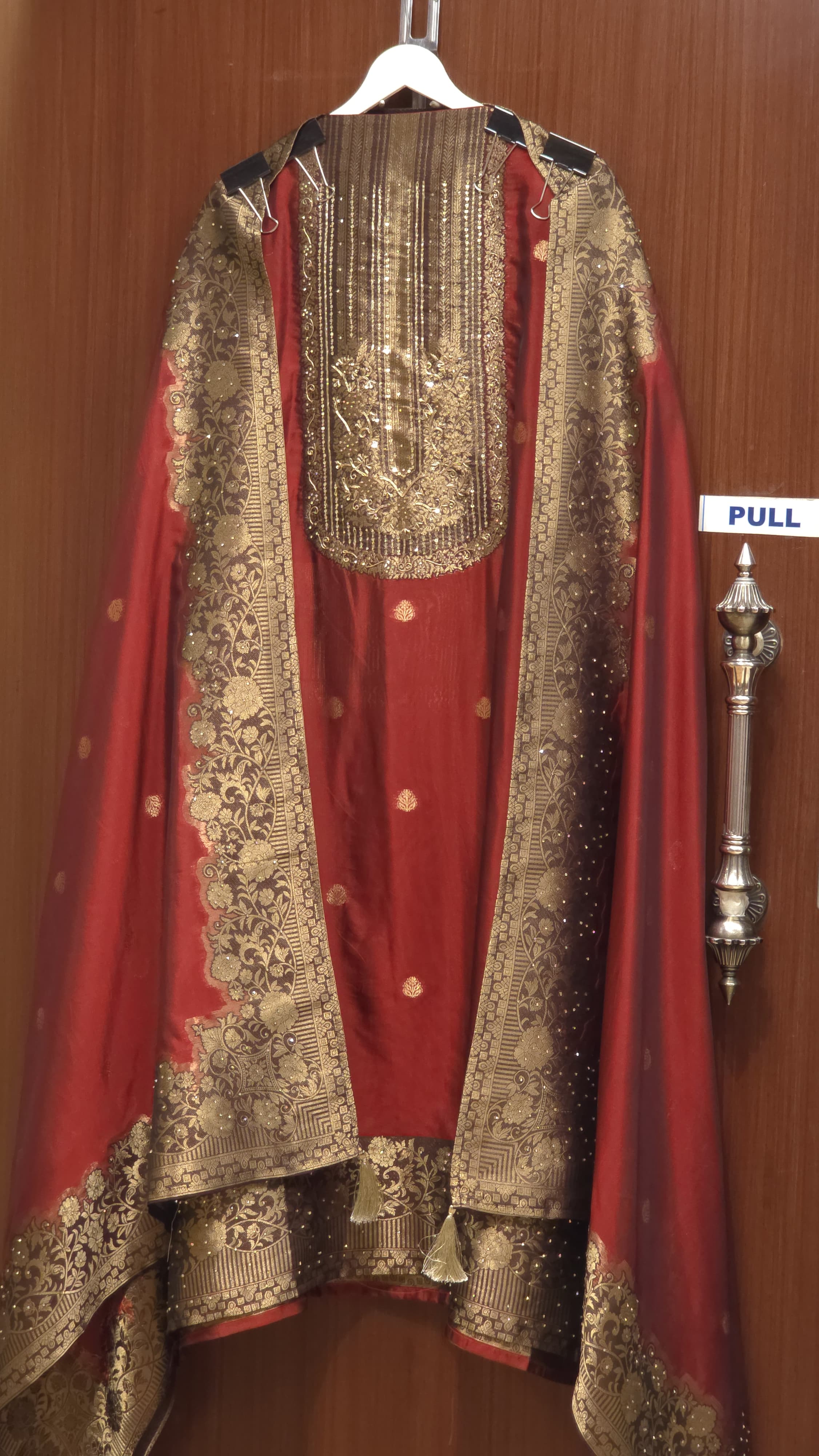 Ruby Kanjivaram Silk Suit