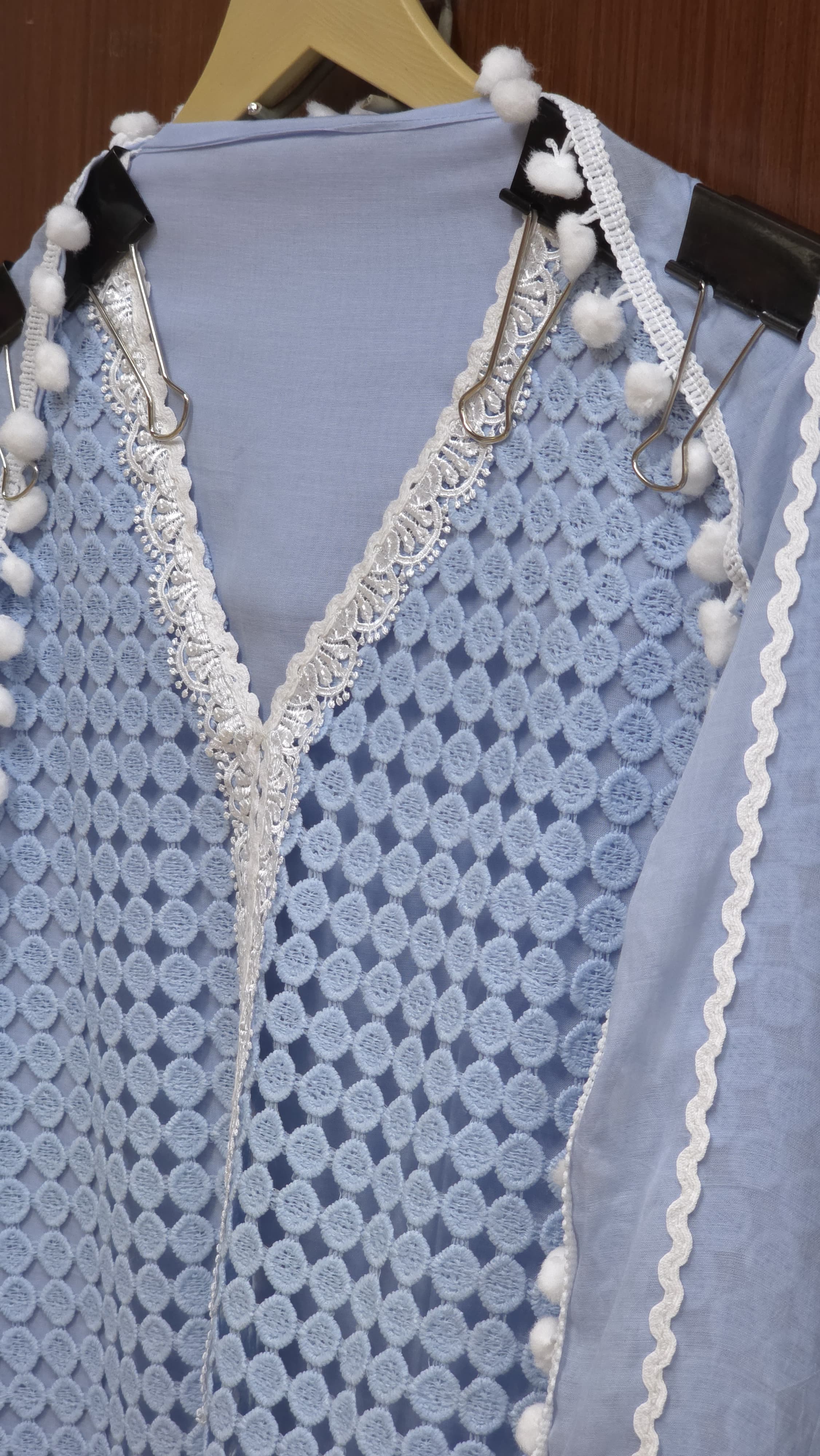 Pakistani Crochet Suit 4.O -Pure Mul