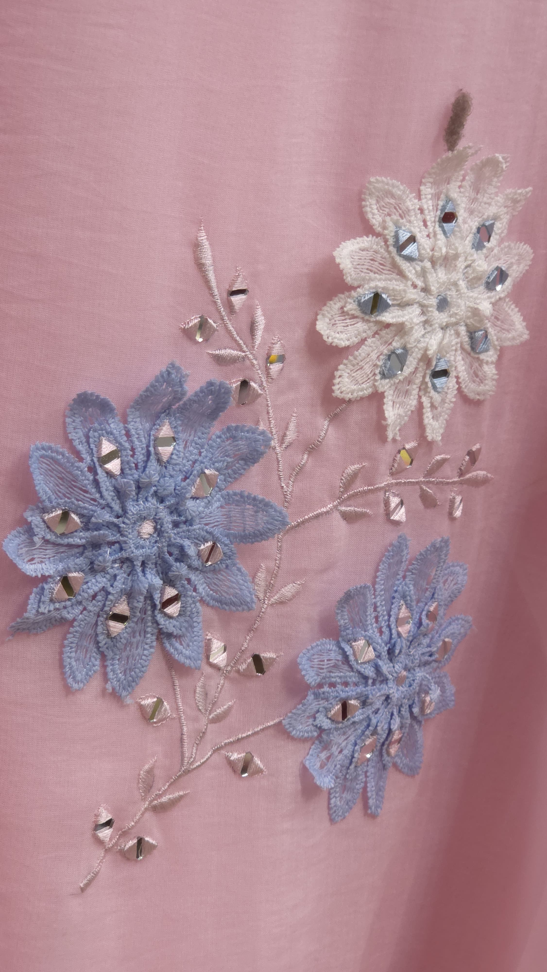 Pakistani Crochet Suit 4.O -Pure Mul
