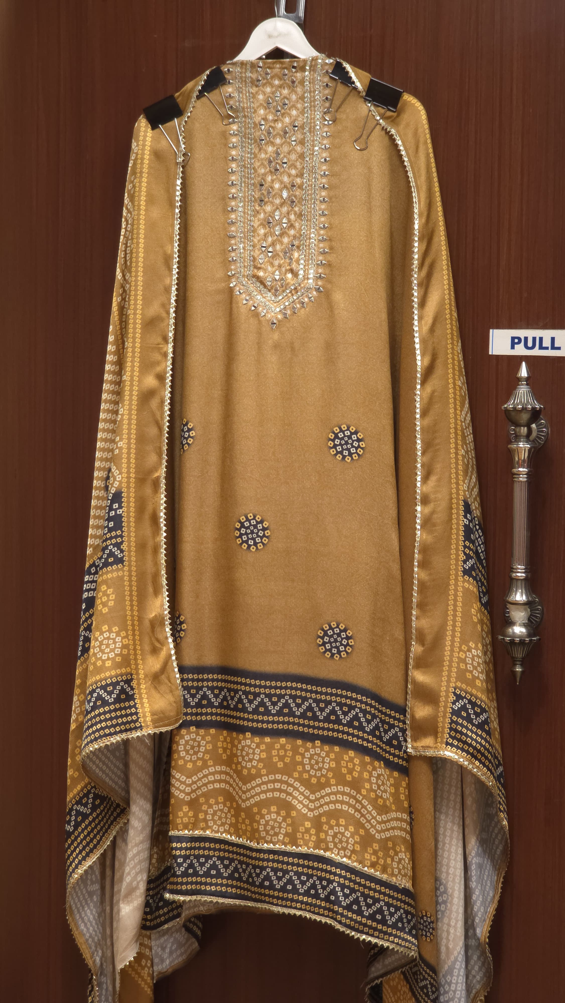 Modal Muslin Suit with Bandhani Prints