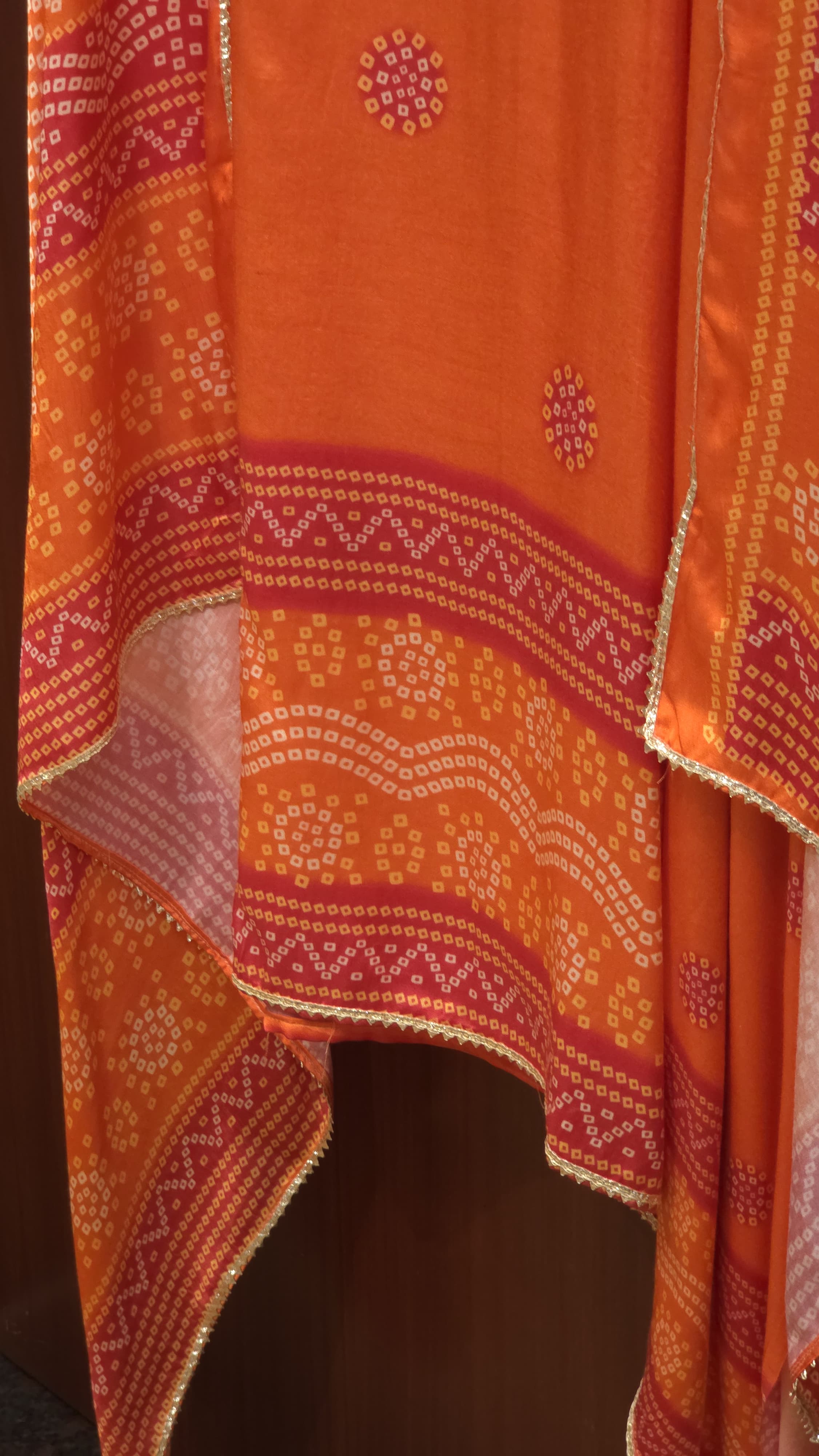 Modal Muslin Suit with Bandhani Prints