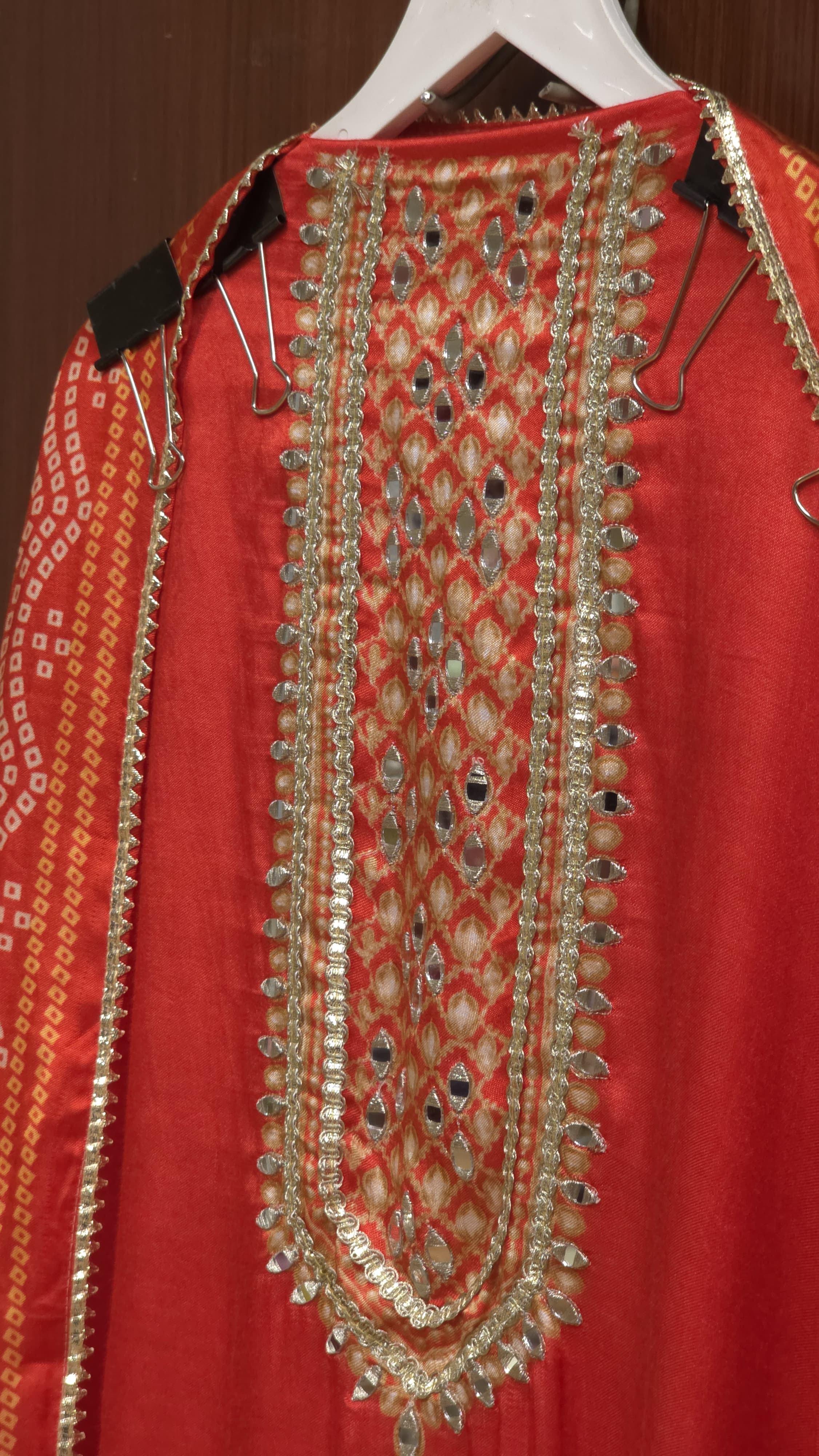 Modal Muslin Suit with Bandhani Prints