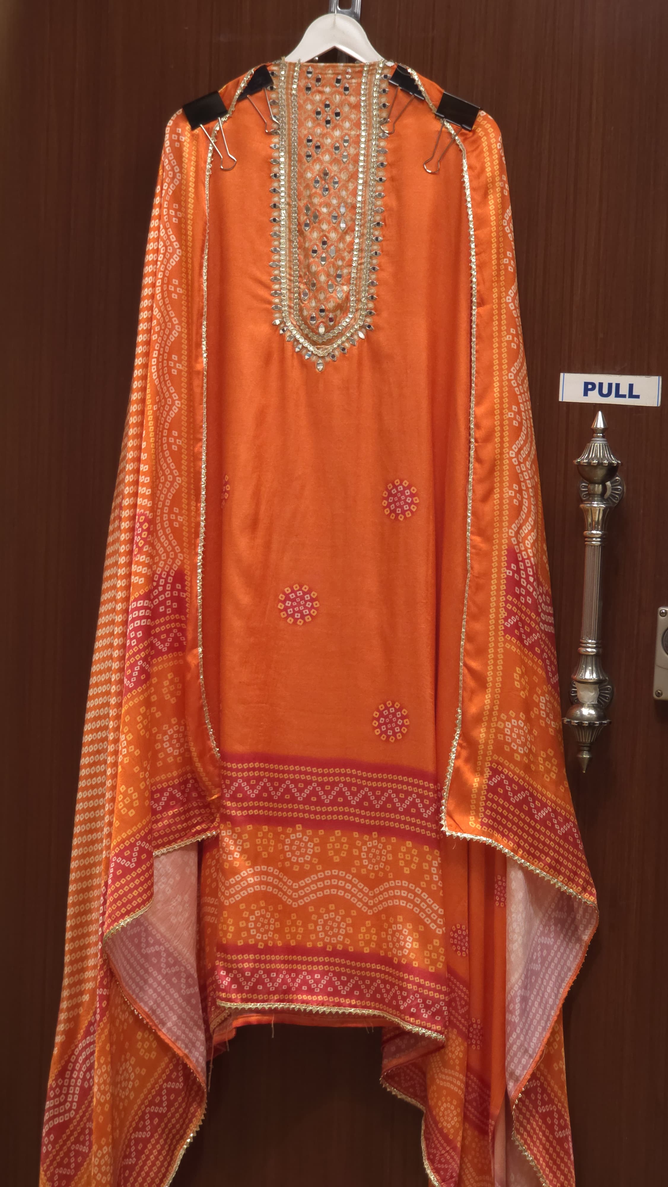 Modal Muslin Suit with Bandhani Prints