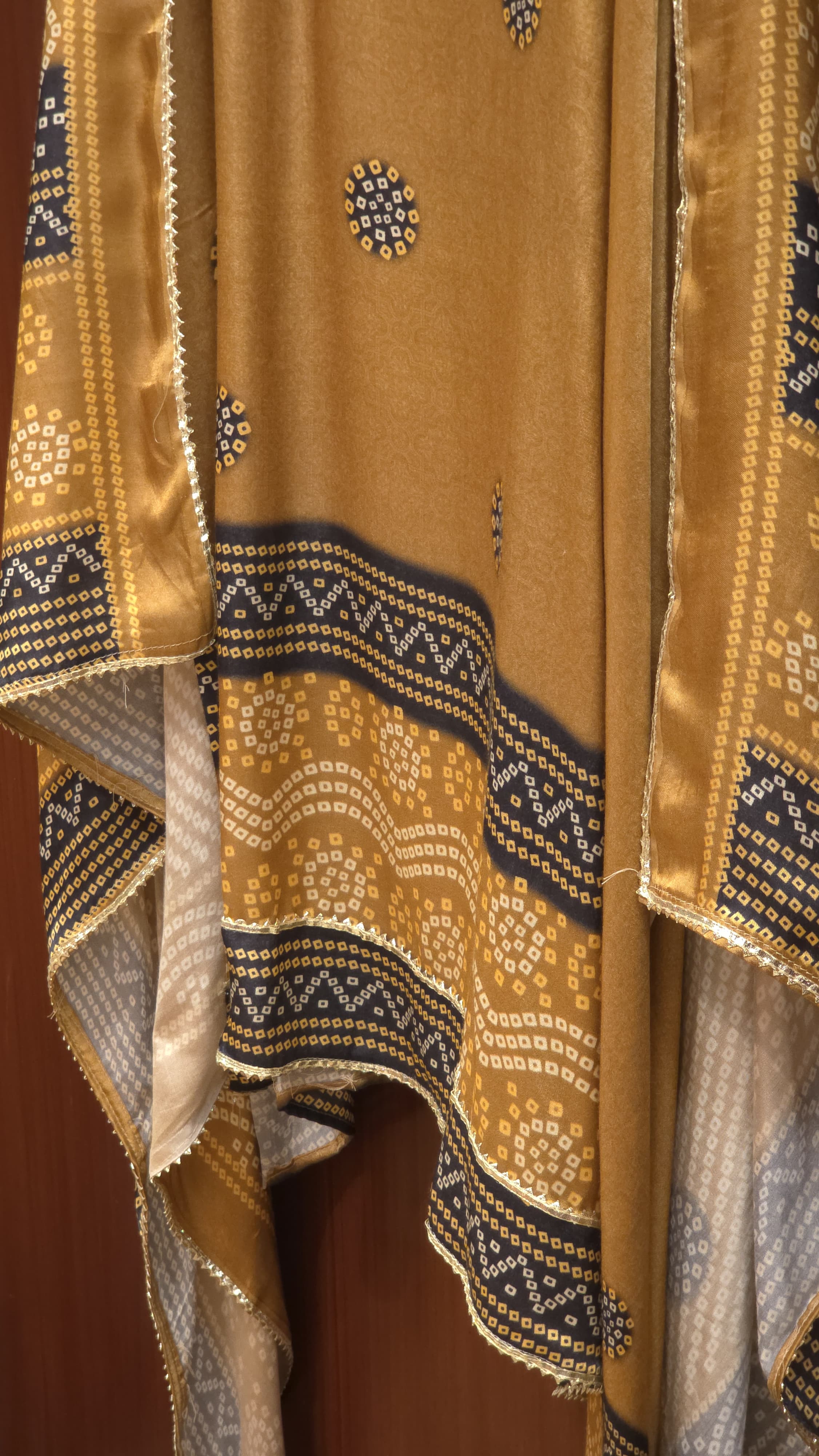 Modal Muslin Suit with Bandhani Prints
