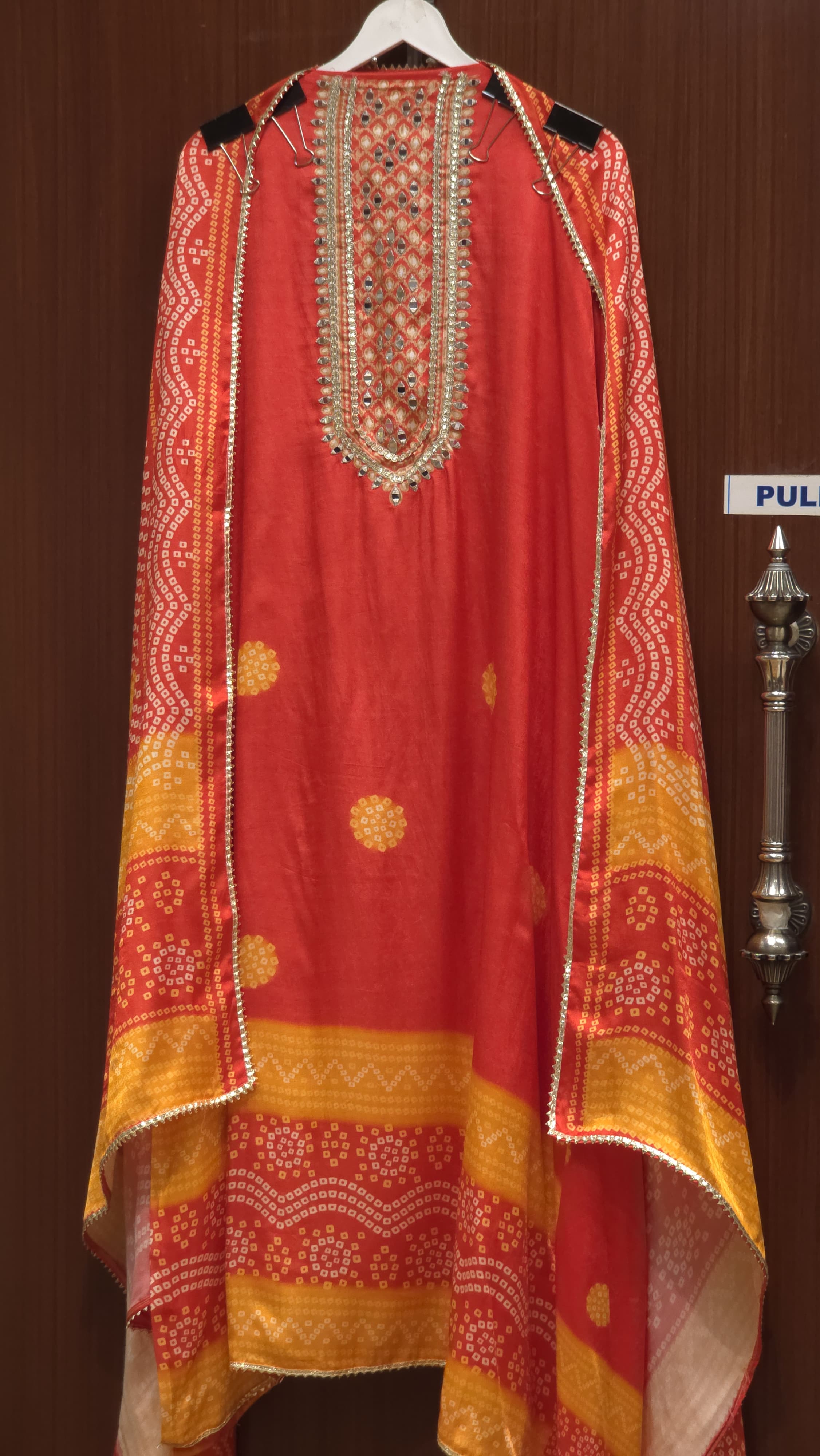 Modal Muslin Suit with Bandhani Prints