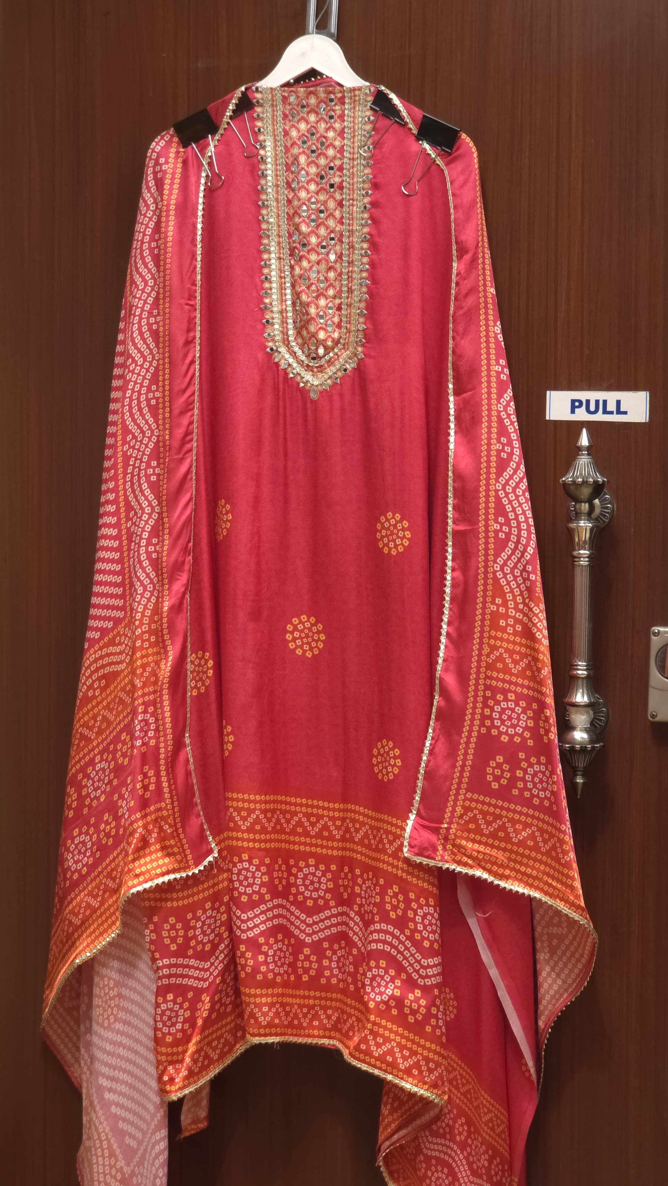 Modal Muslin Suit with Bandhani Prints