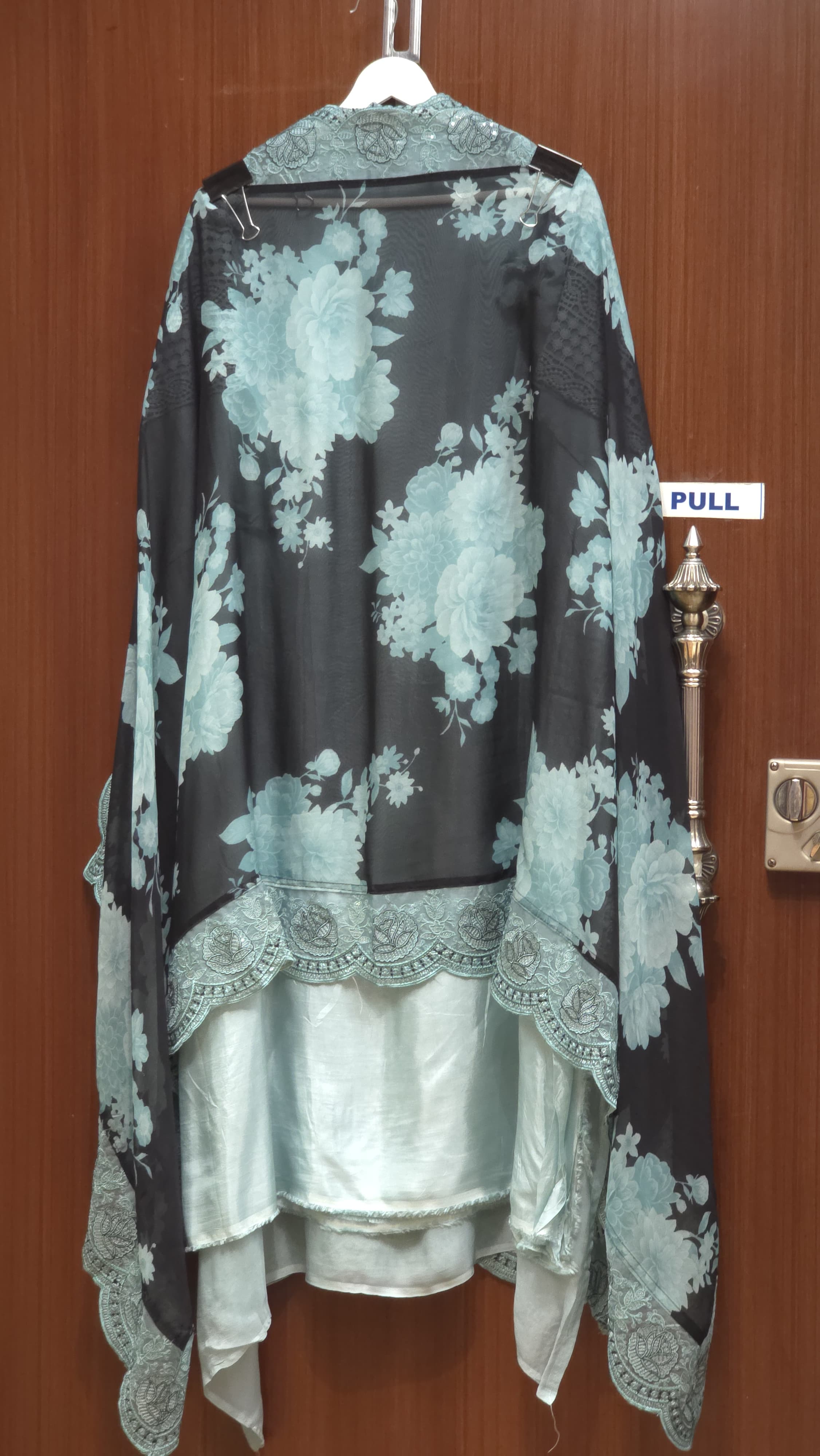 Pakistani Crochet Suit 5.O -Pure Organza