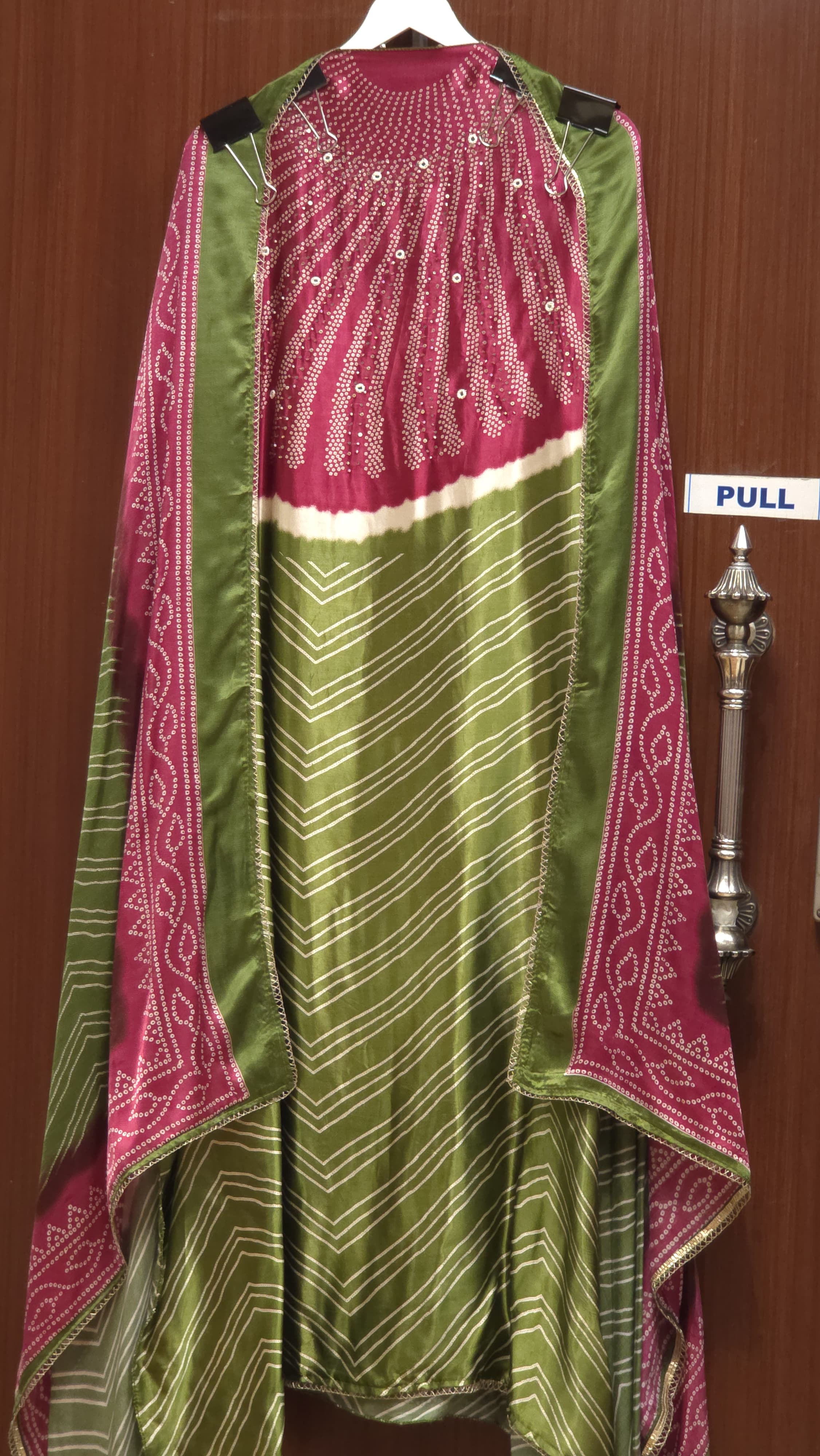 Gaji Silk 16.O with Bandhani & Gotta Prints