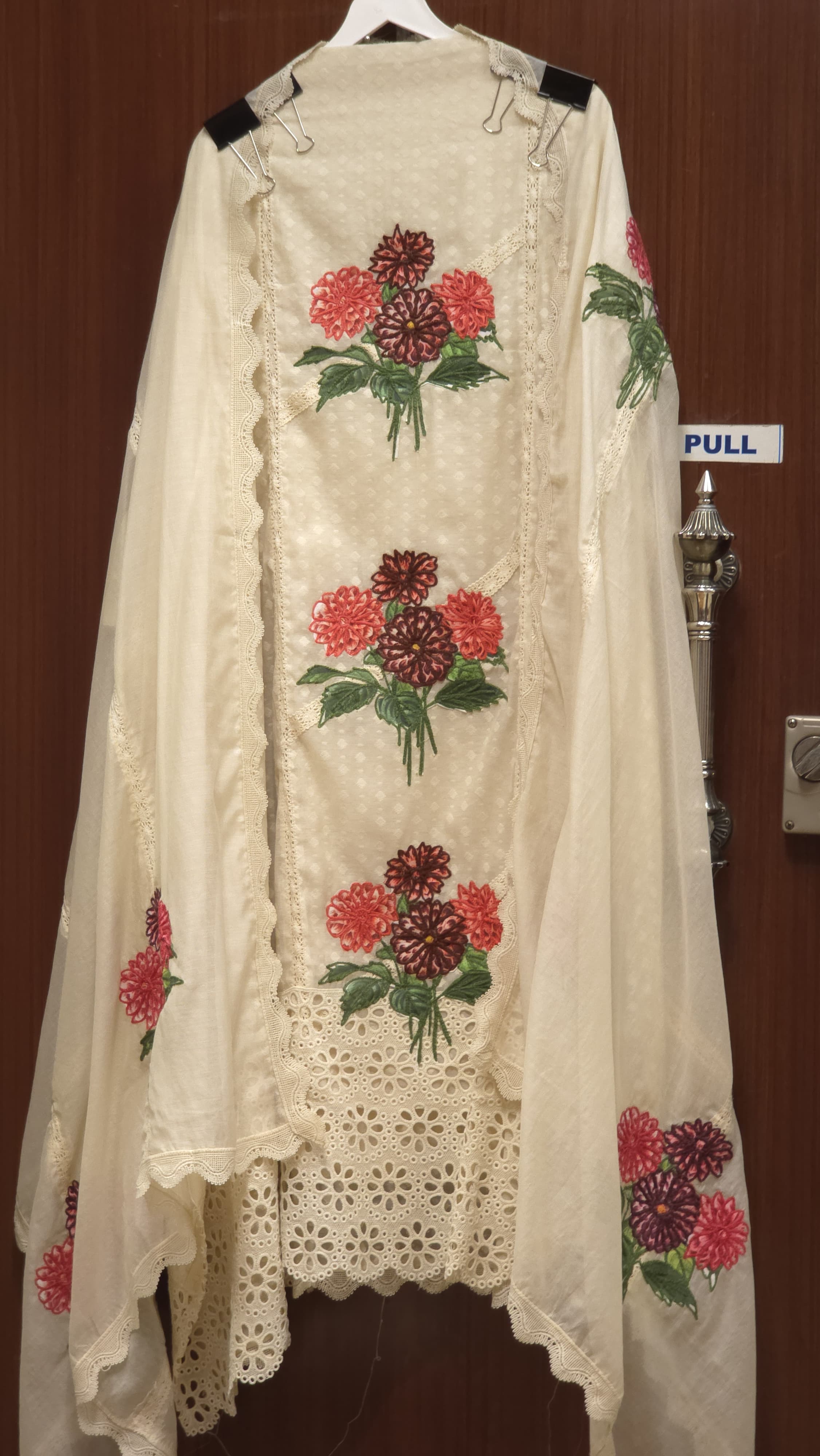 Pakistani Crochet Suit 6.O -Pure Jamdani