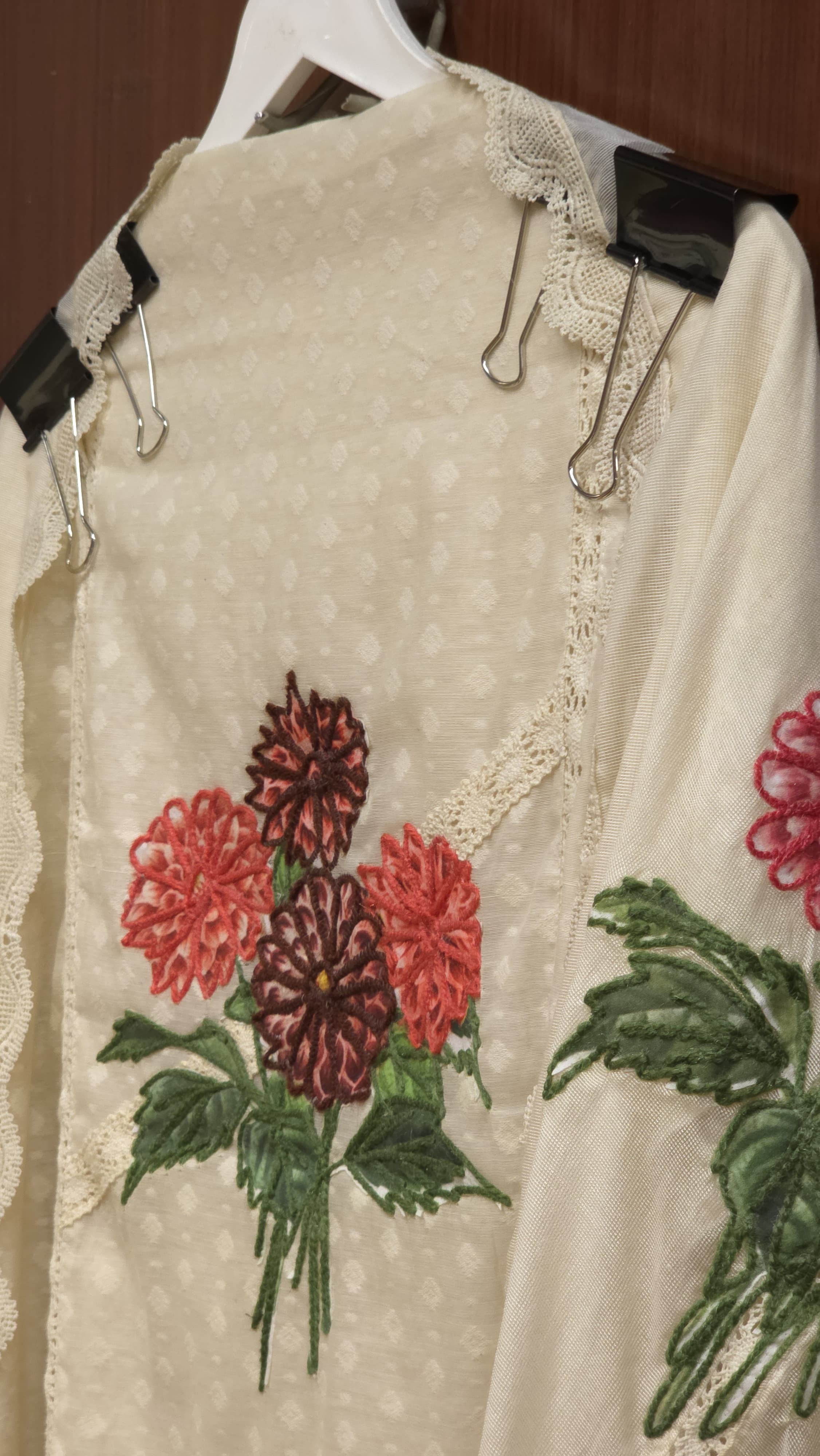 Pakistani Crochet Suit 6.O -Pure Jamdani