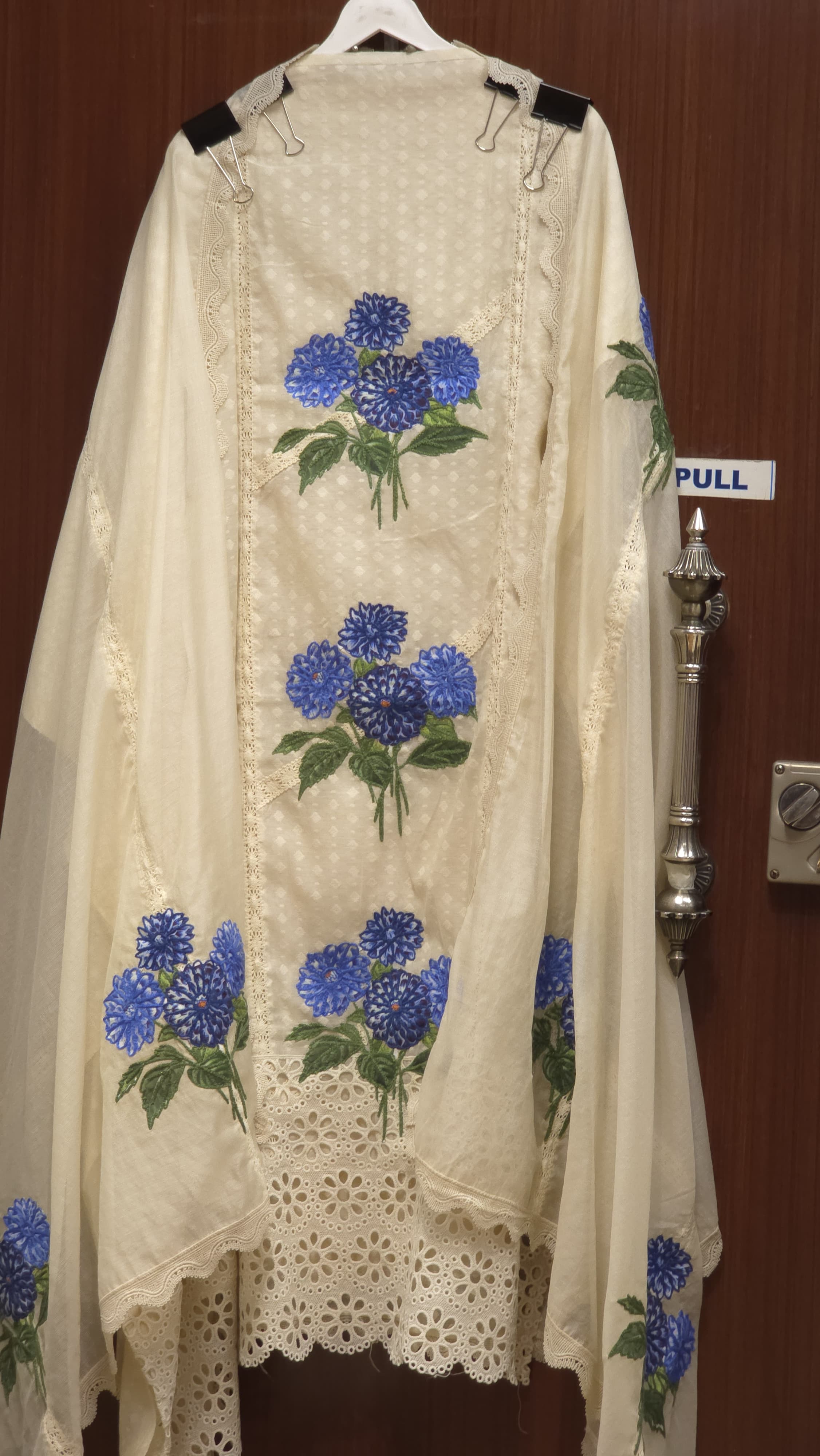Pakistani Crochet Suit 6.O -Pure Jamdani