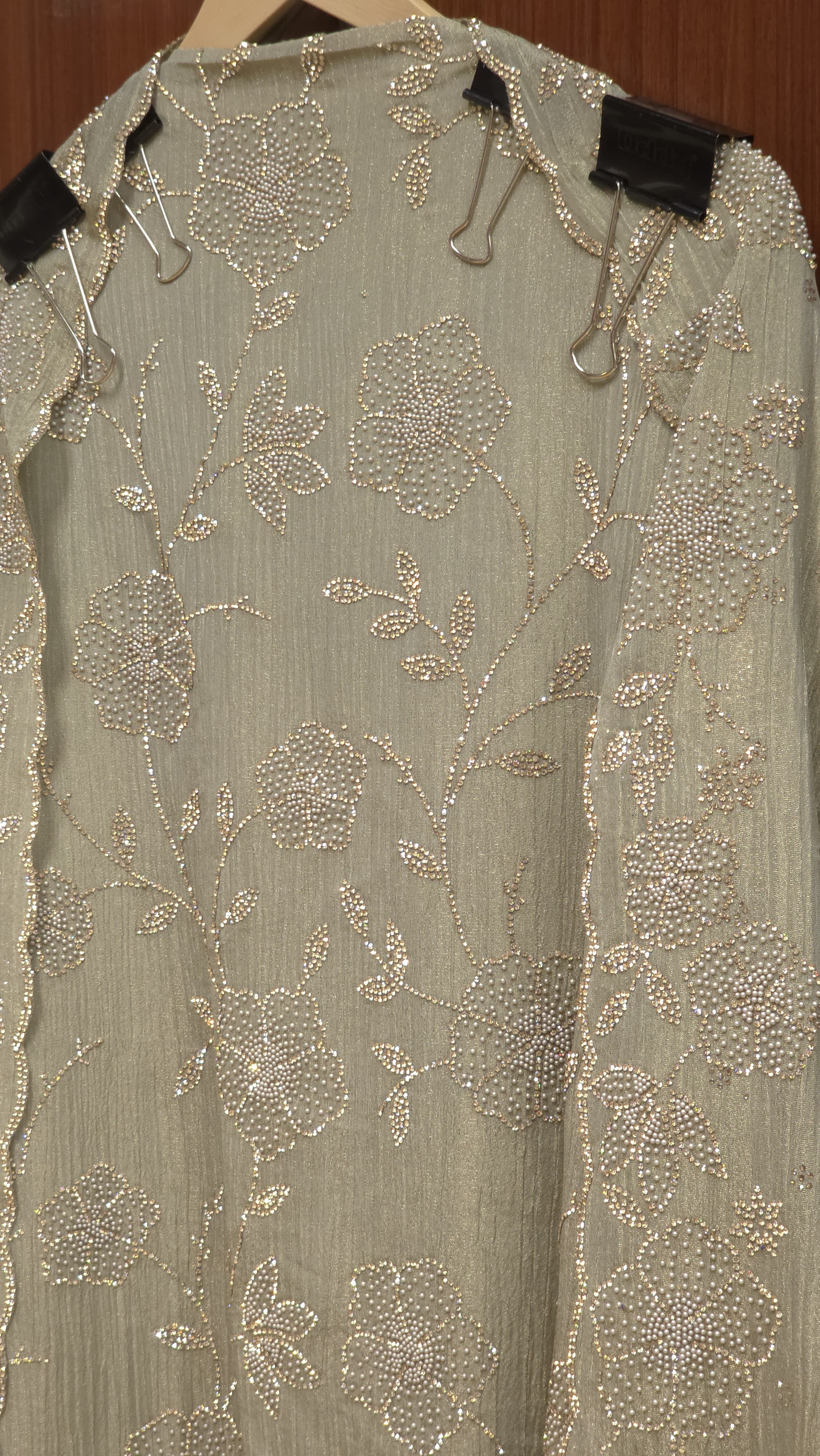 Glamarous Swarovski Suit - Pure Crushed Tissue