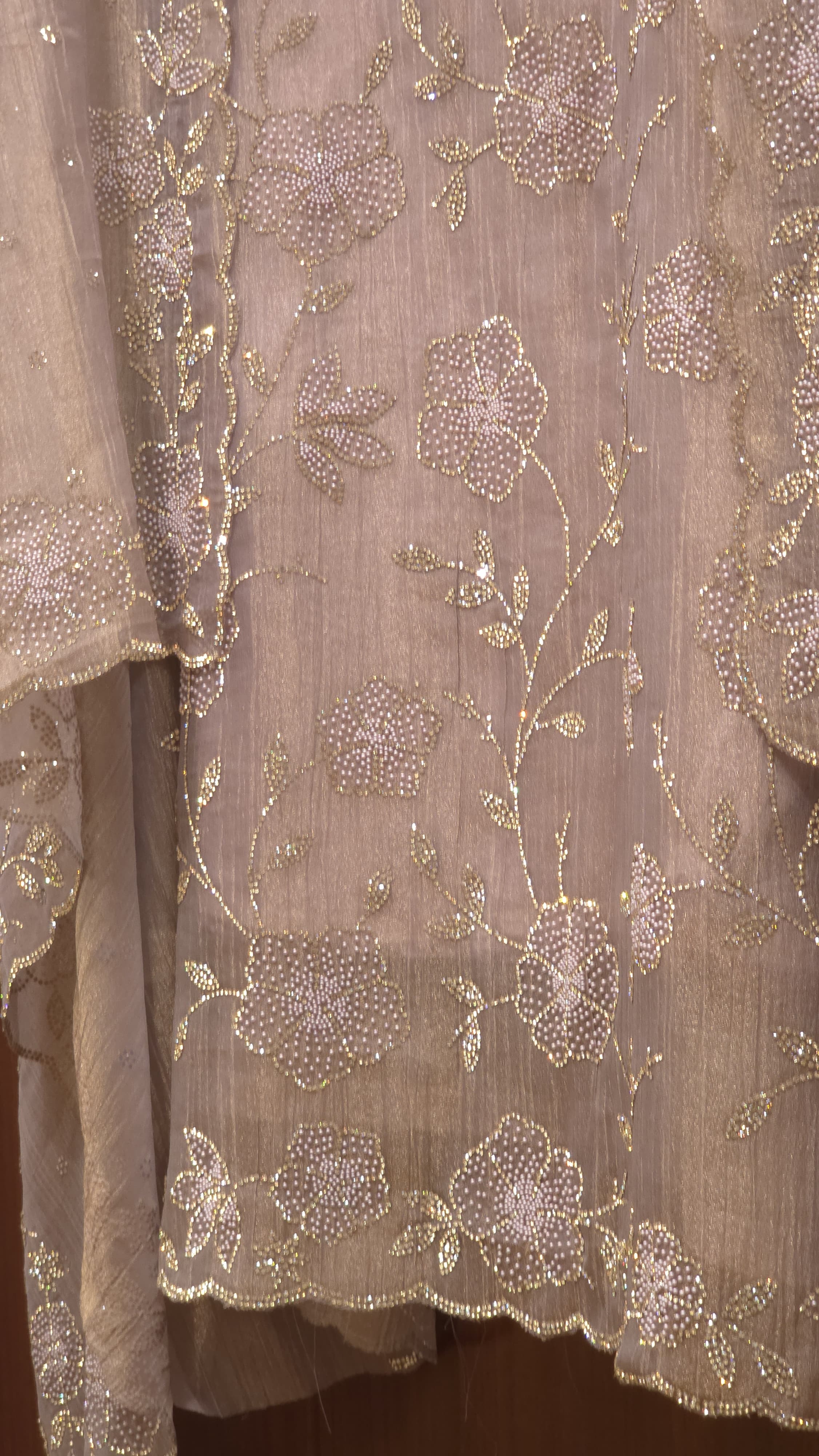 Glamarous Swarovski Suit - Pure Crushed Tissue