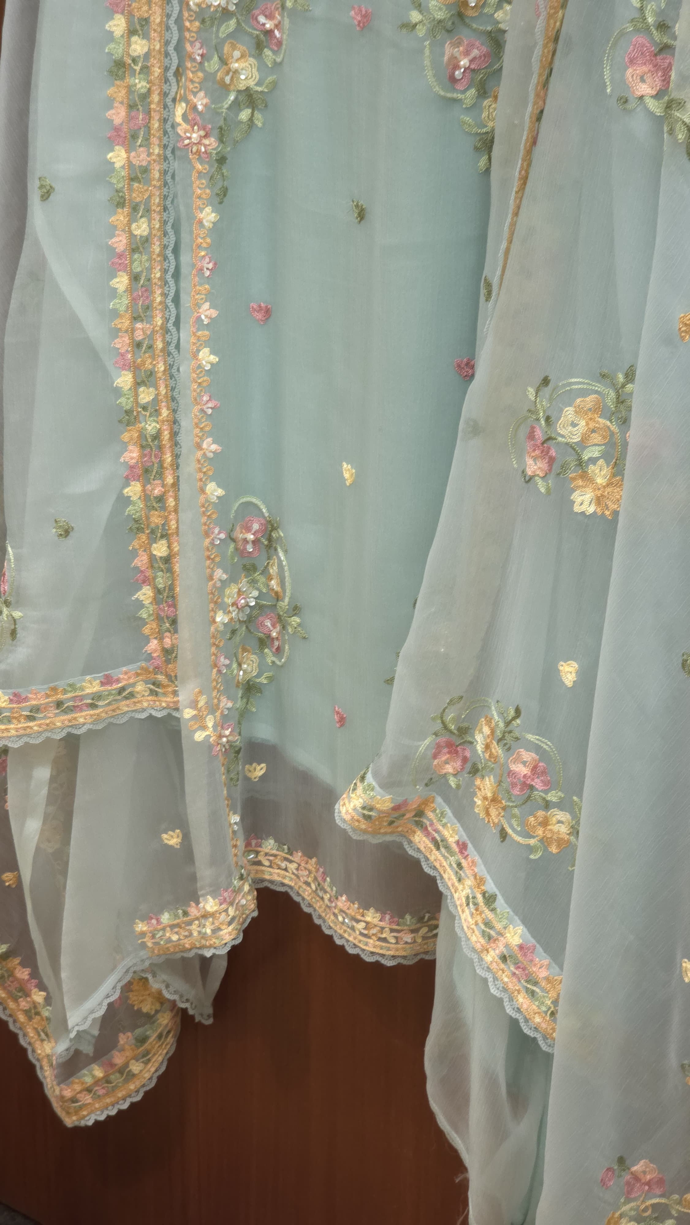 Crinkled Pure Chiffon Suit 4.O