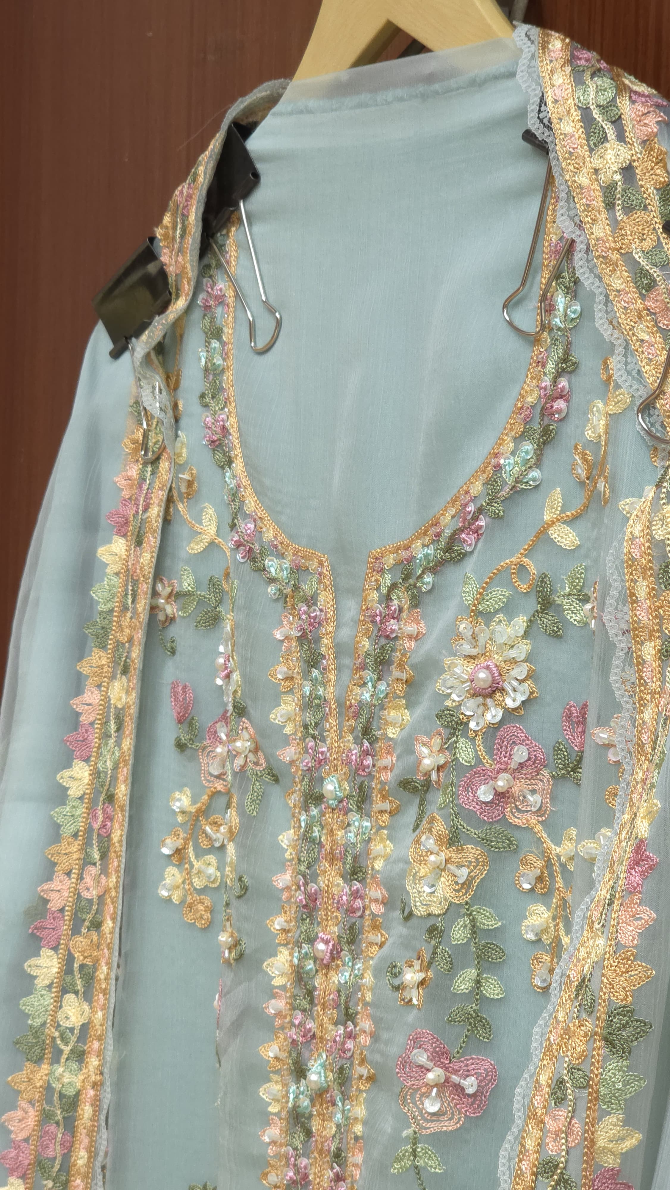 Crinkled Pure Chiffon Suit 4.O