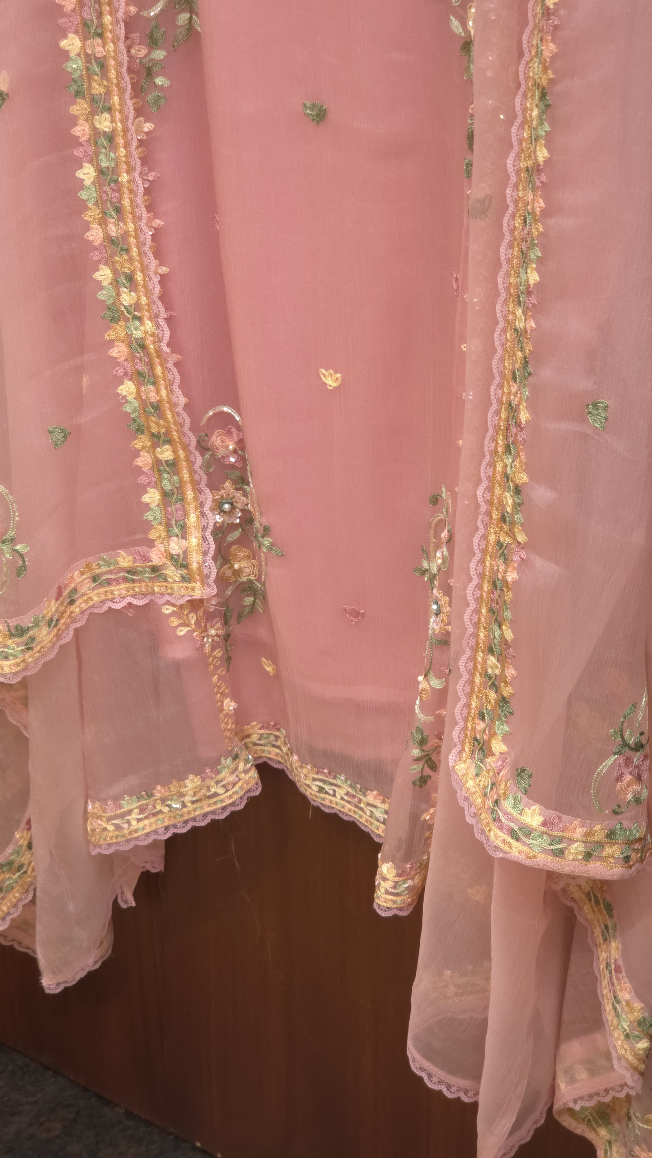 Crinkled Pure Chiffon Suit 4.O