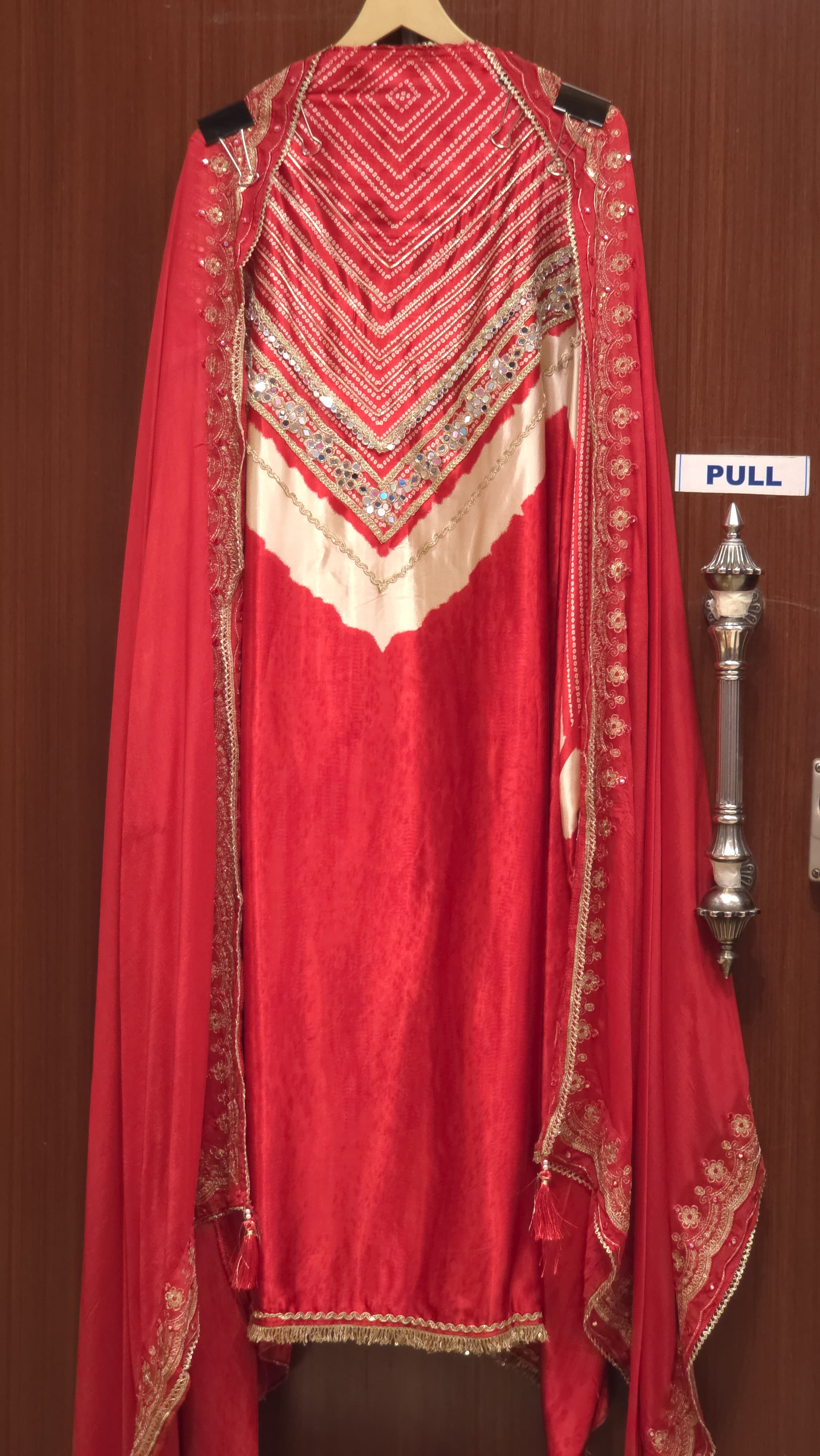 Gaji Silk 17.O with Bandhani Prints & Zari Gotta Work