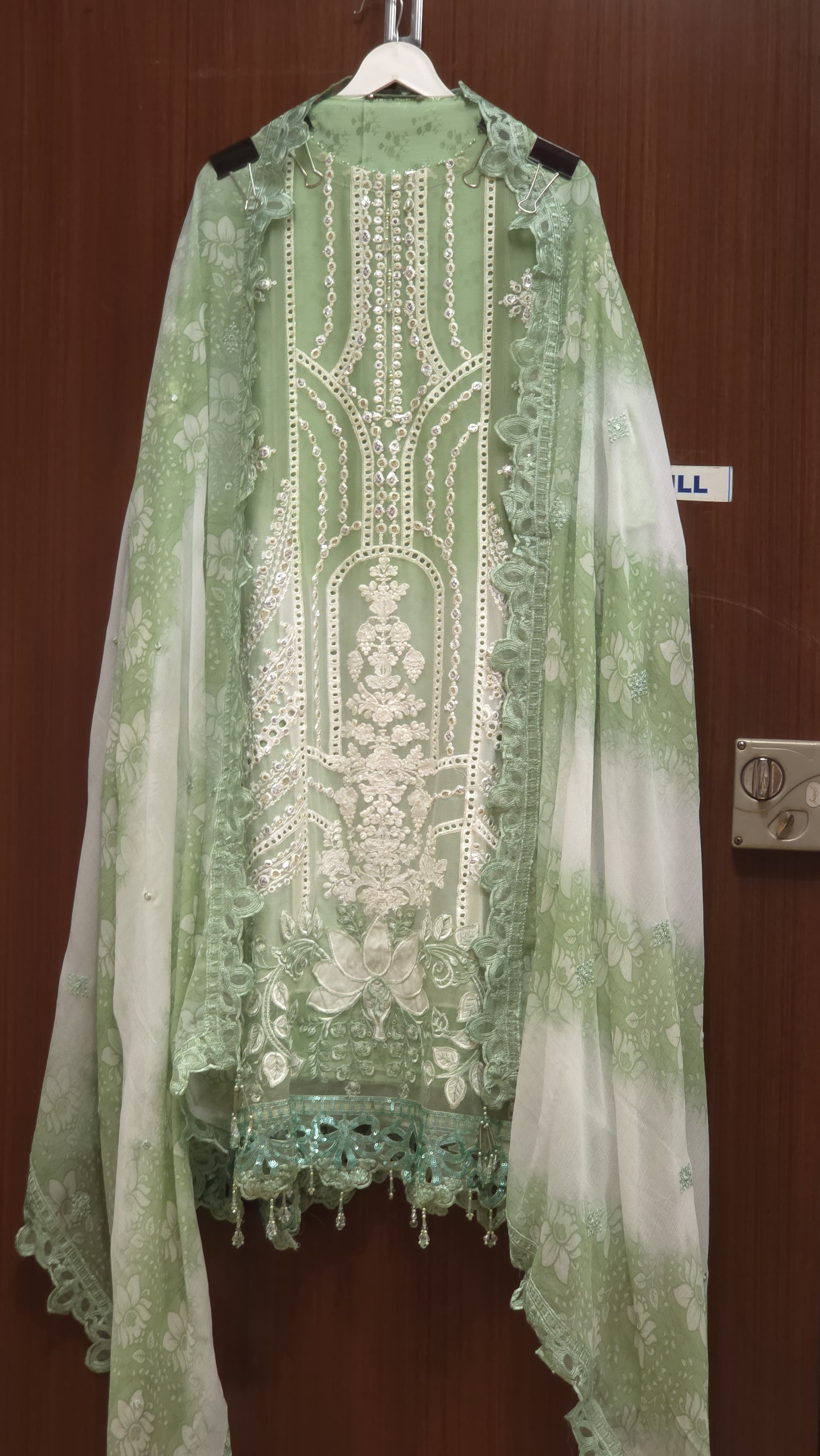 Pakistani Pure Chiffon Suit 4.O-Cutwork,Patchwork