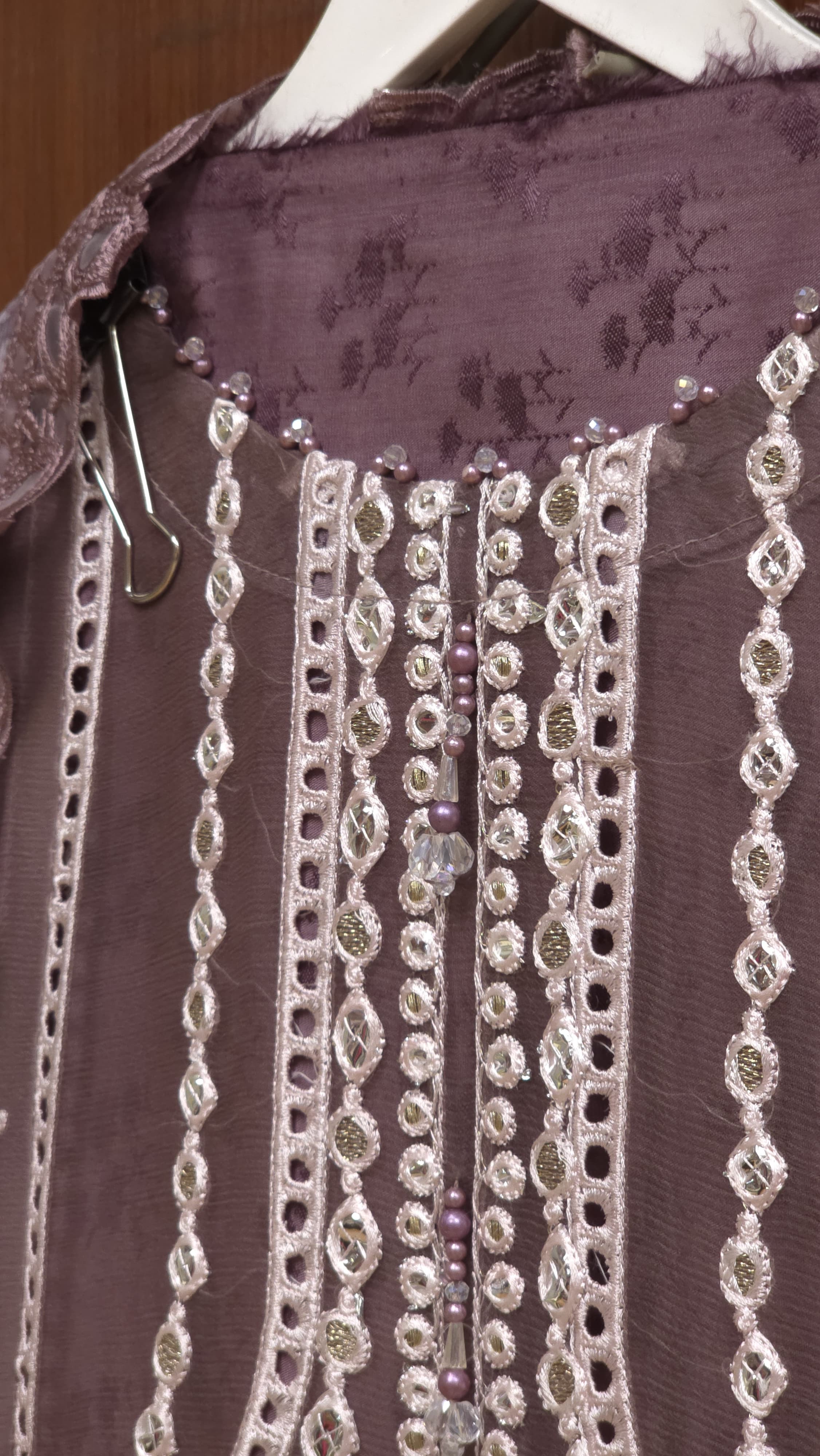Pakistani Pure Chiffon Suit 4.O-Cutwork,Patchwork