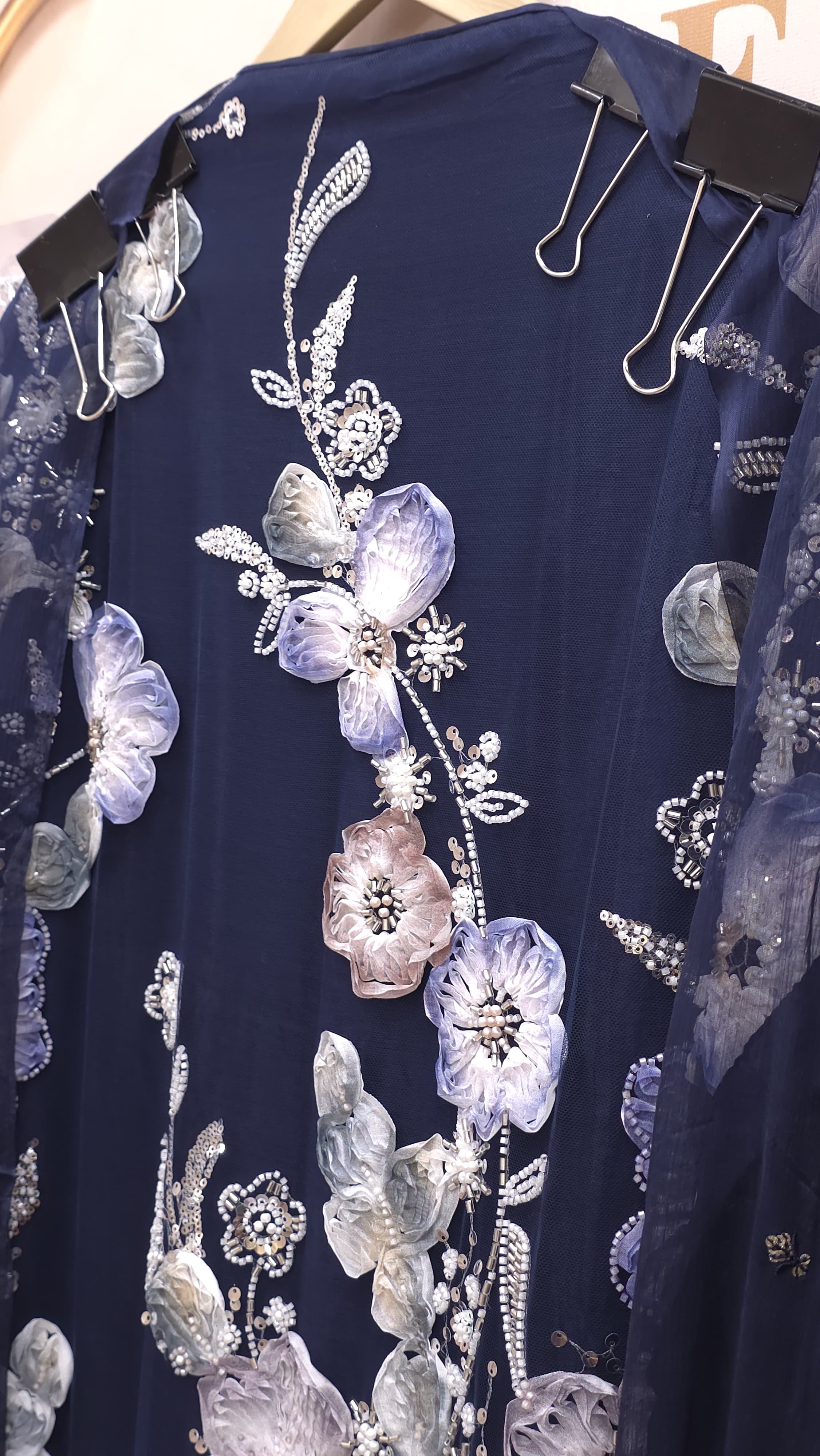 Indo-Western Suit - 3D Floral Embroidery
