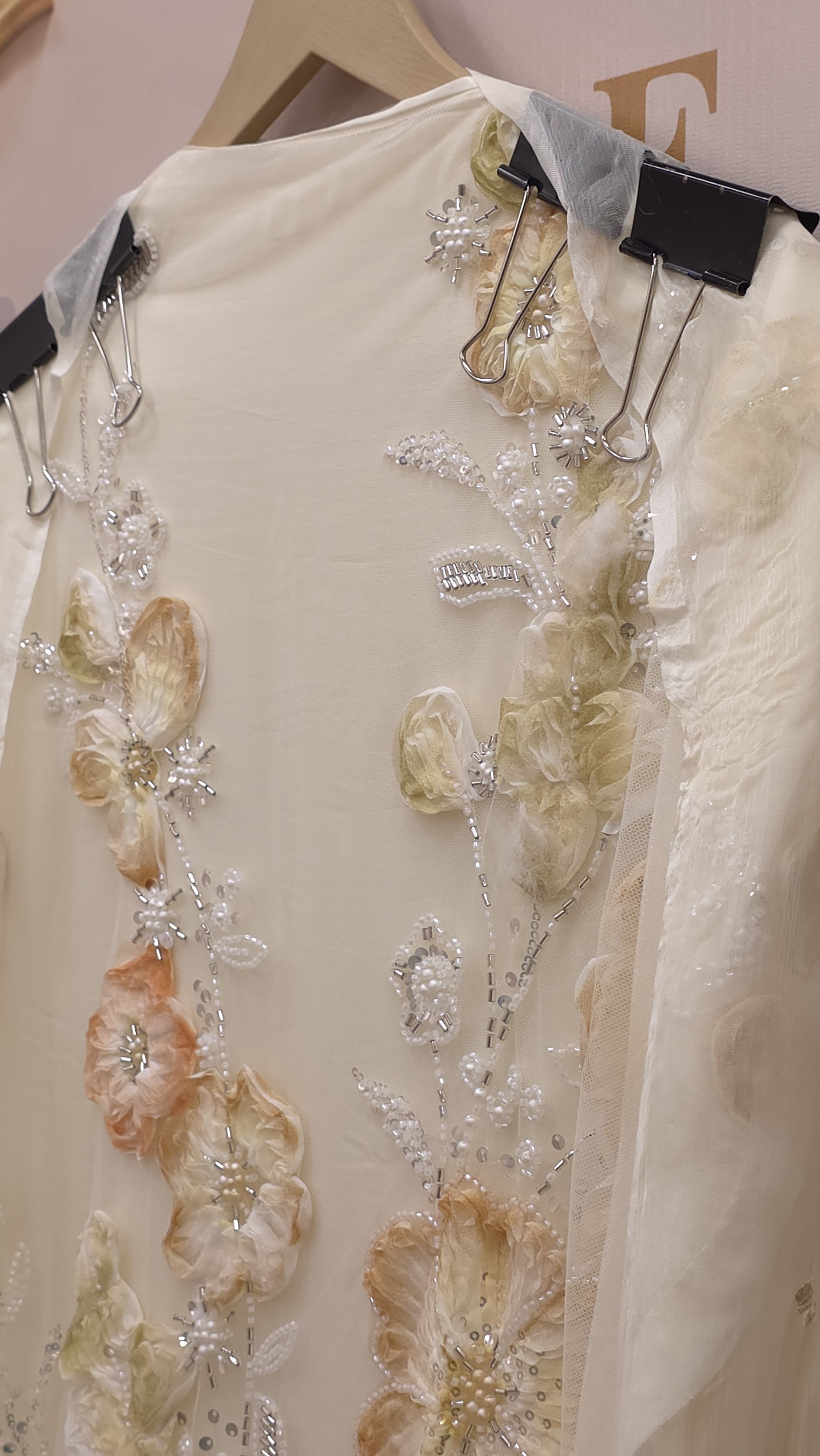 Indo-Western Suit - 3D Floral Embroidery