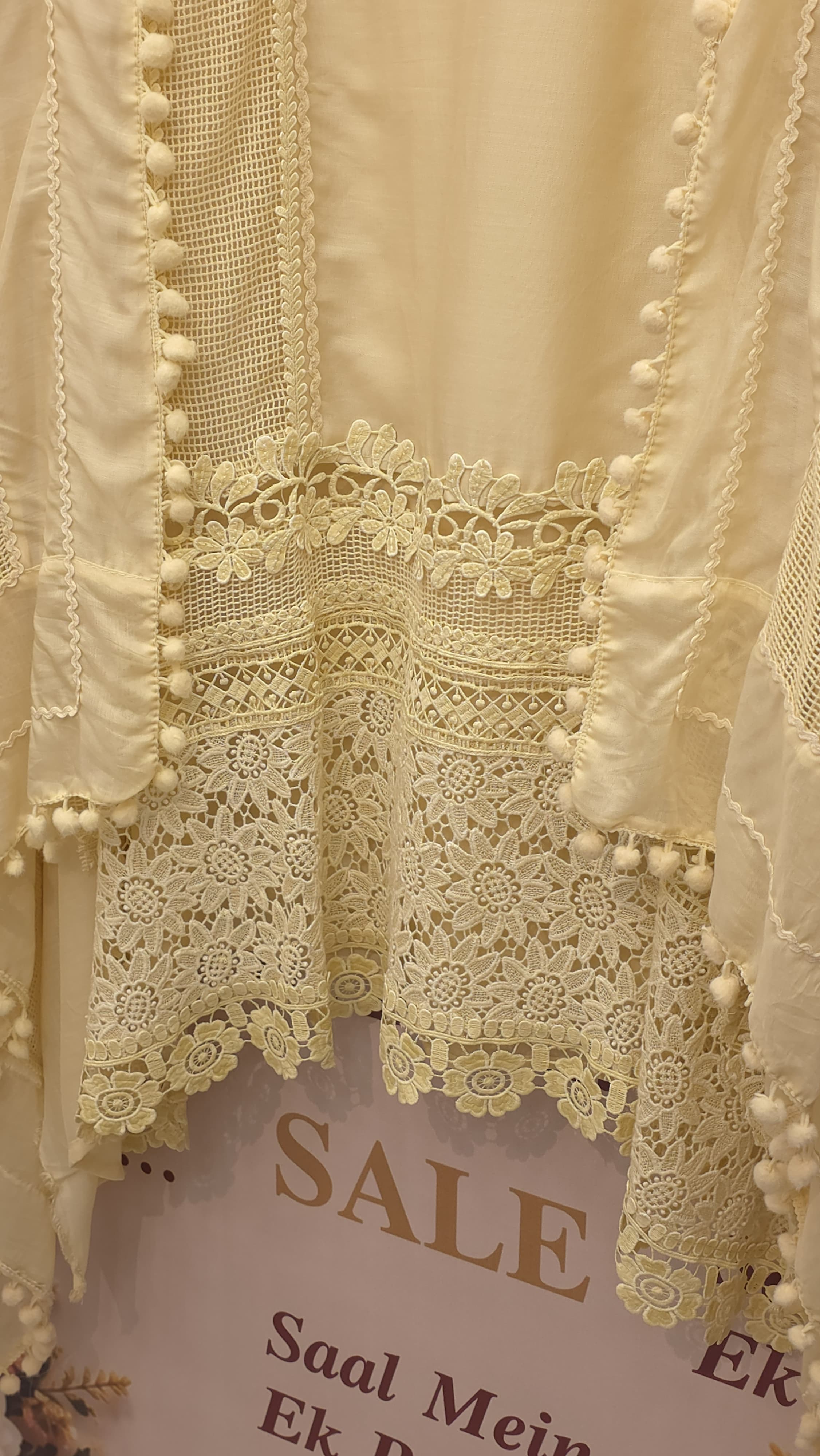 Pakistani Crochet Pure Mulchanderi Suit
