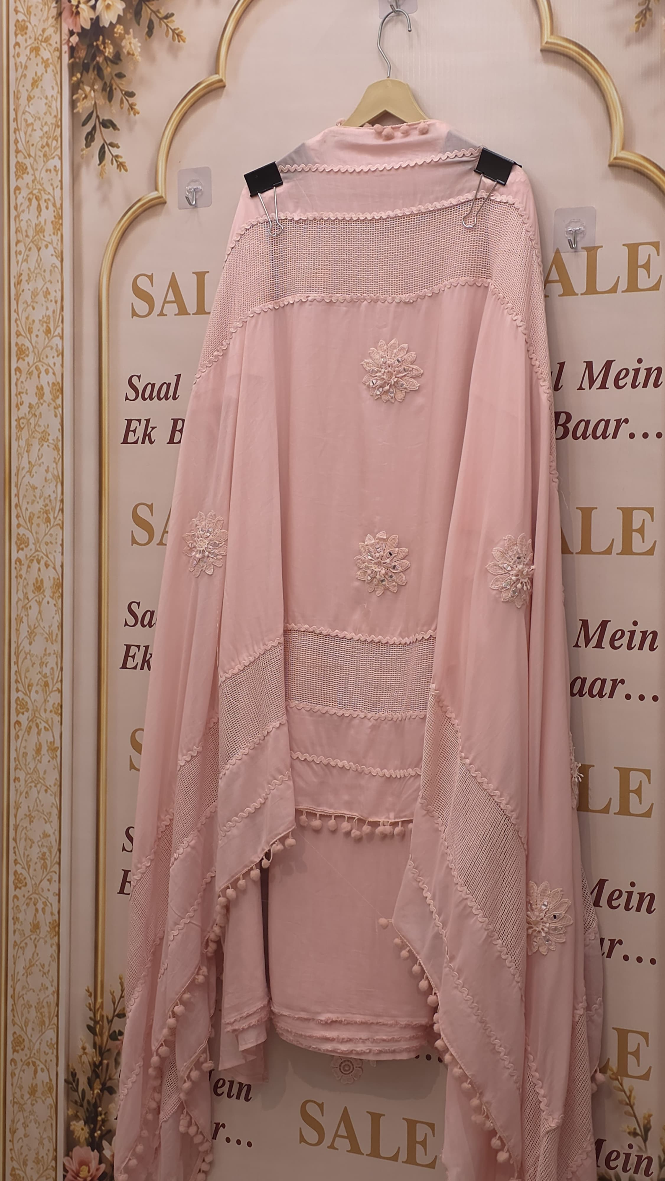 Pakistani Crochet Pure Mulchanderi Suit