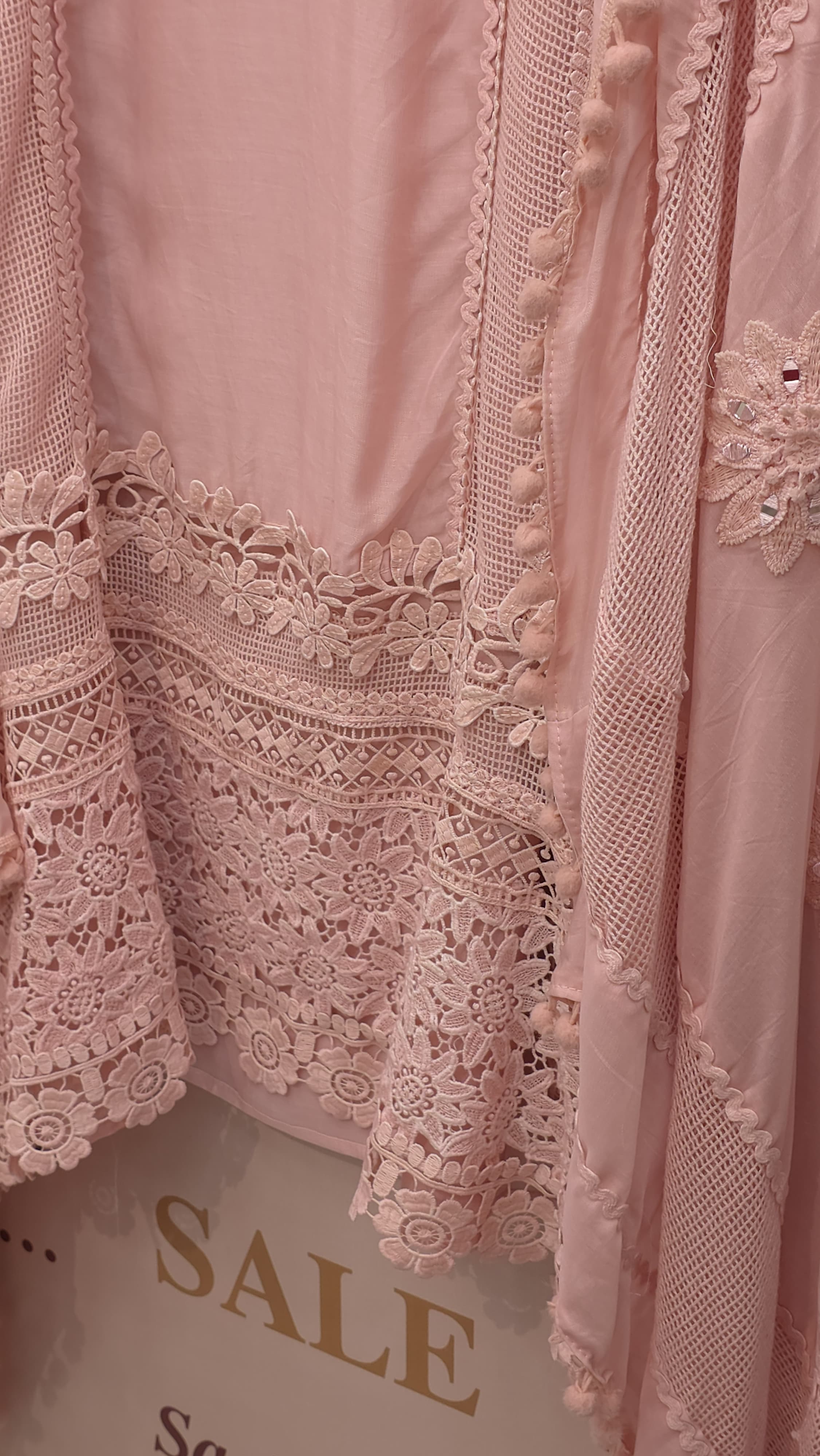 Pakistani Crochet Pure Mulchanderi Suit