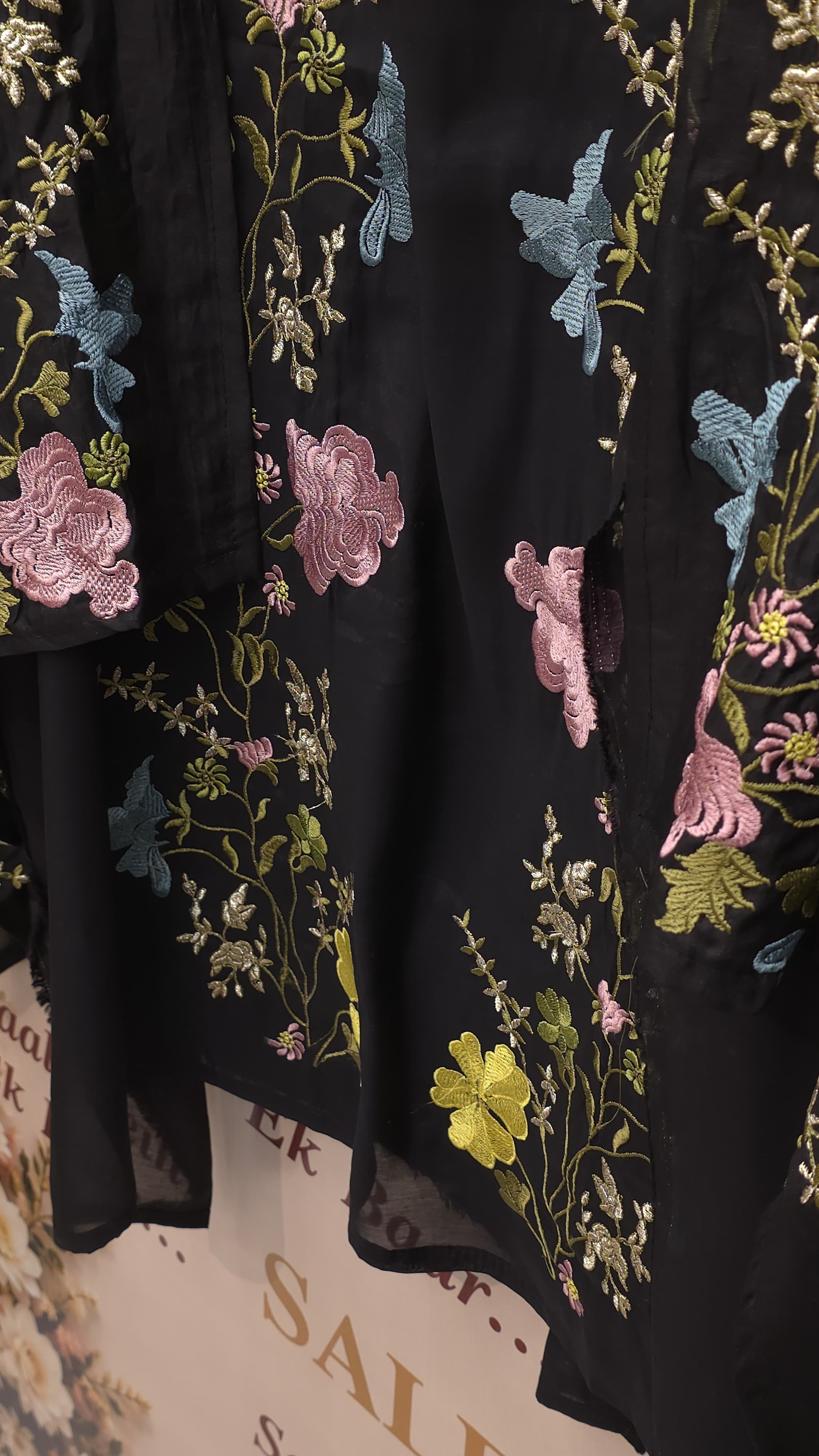 Elegant Modal Muslin Threadwork Suit