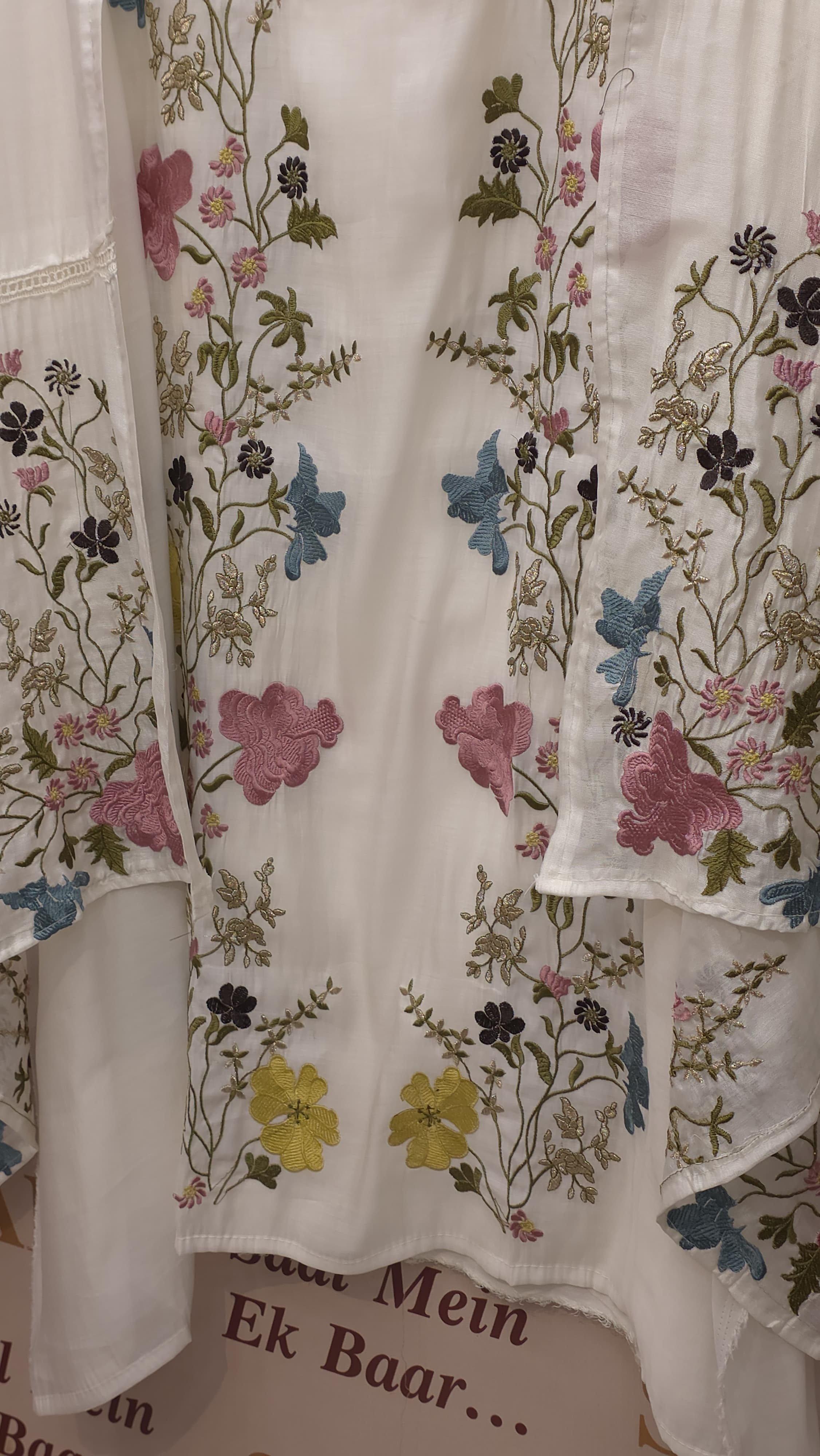 Elegant Modal Muslin Threadwork Suit