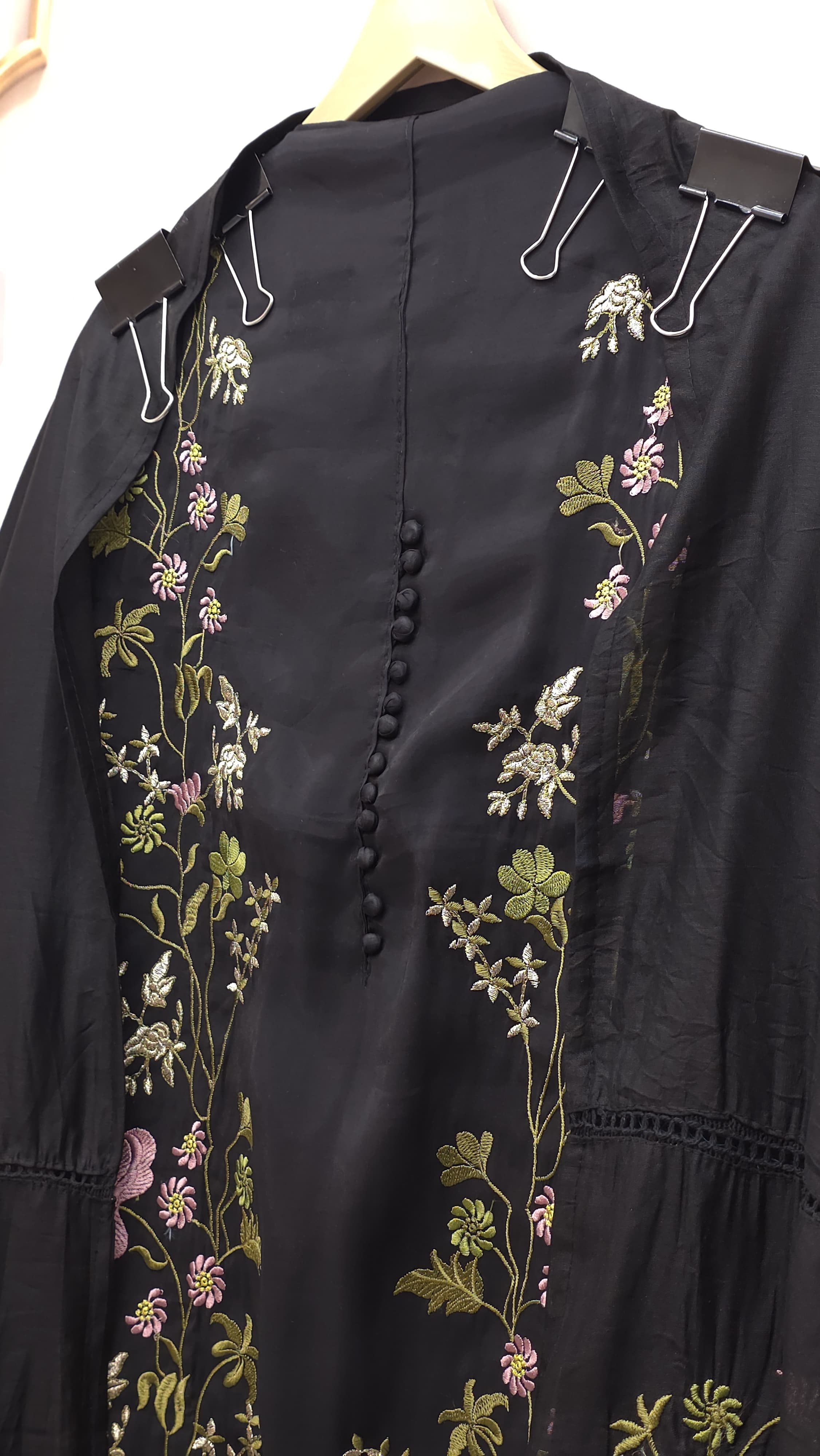 Elegant Modal Muslin Threadwork Suit