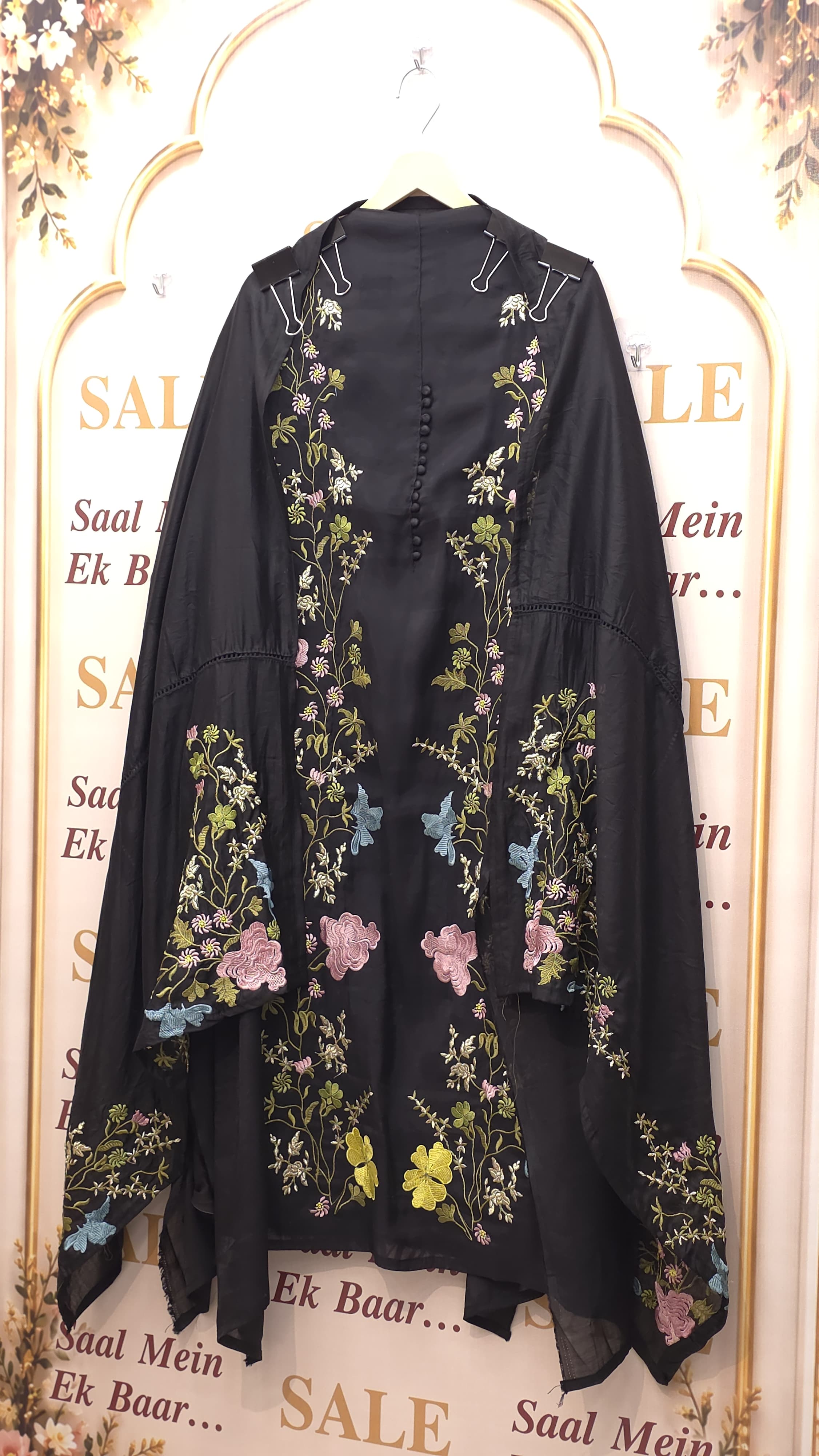 Elegant Modal Muslin Threadwork Suit