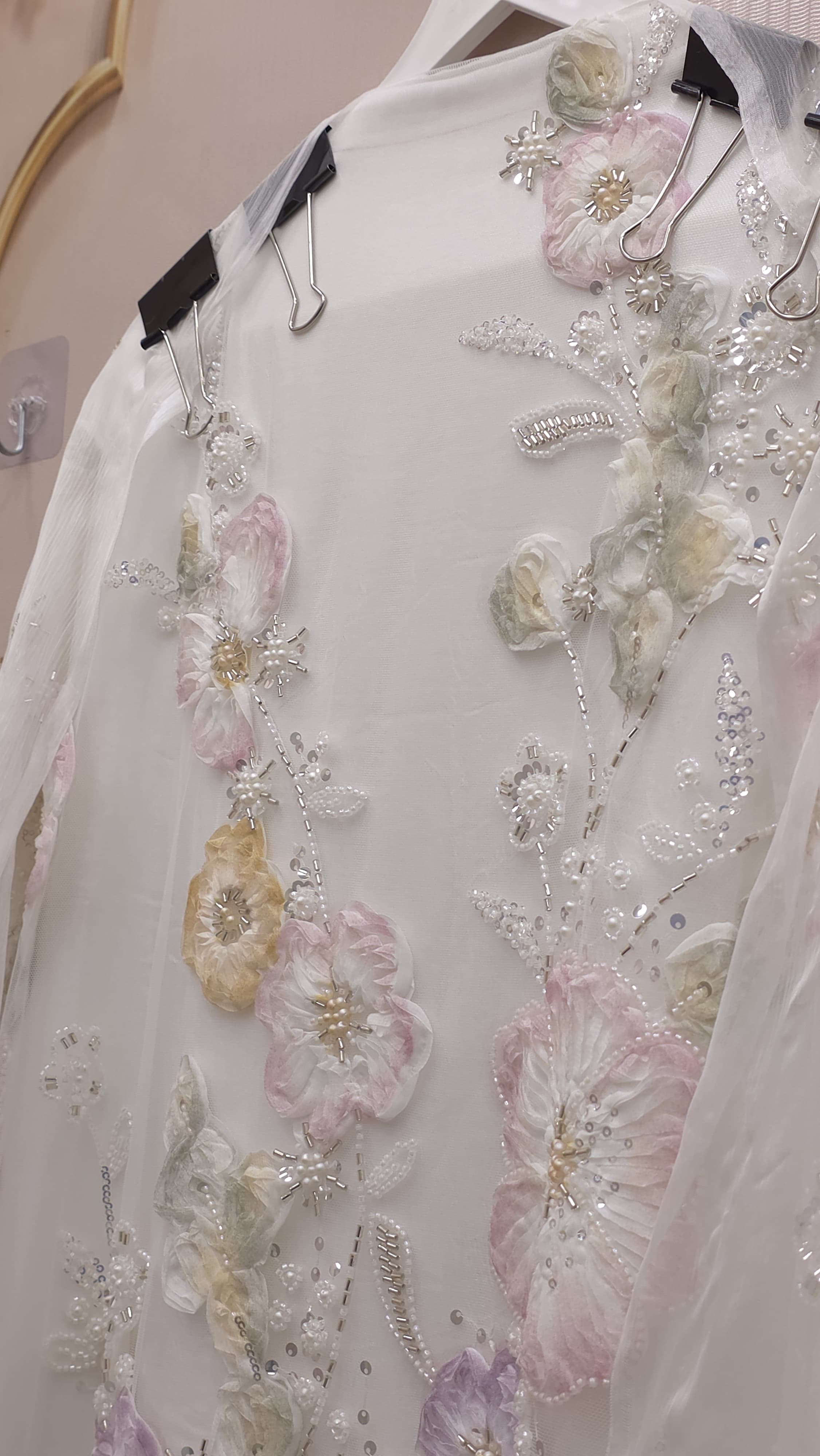 Indo-Western Suit - 3D Floral Embroidery