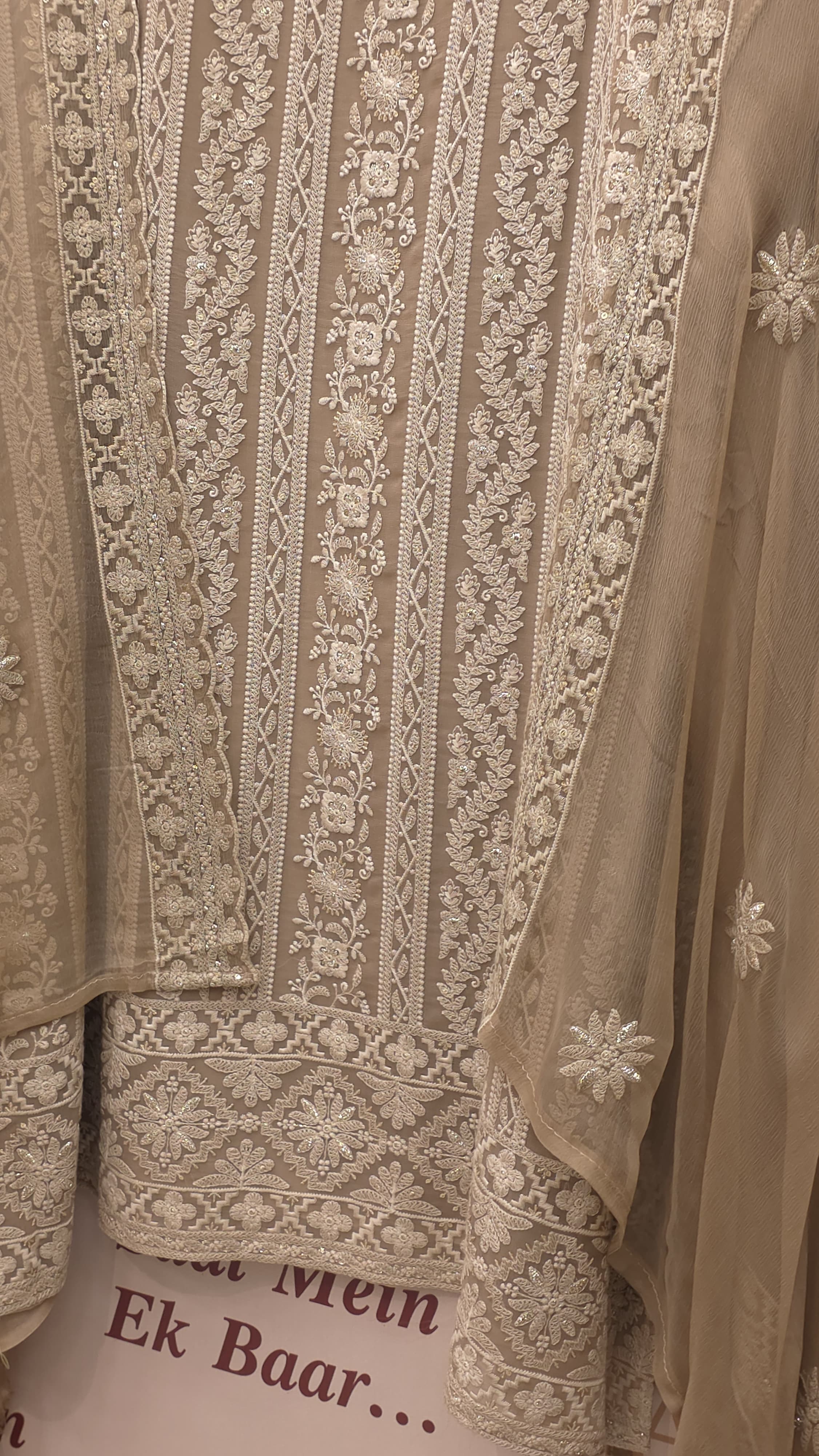 Georgette Lucknowi Suit with Pure Dupatta